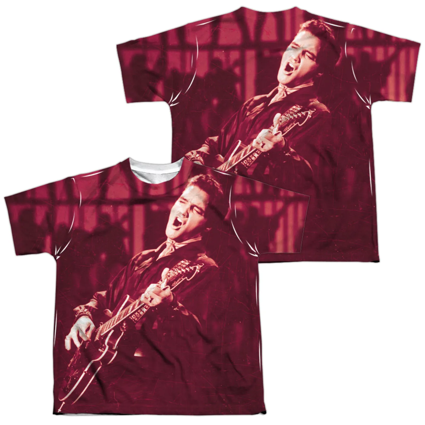 Elvis Presley Youth Shirt | SCRATCHED 68 Sublimated Tee