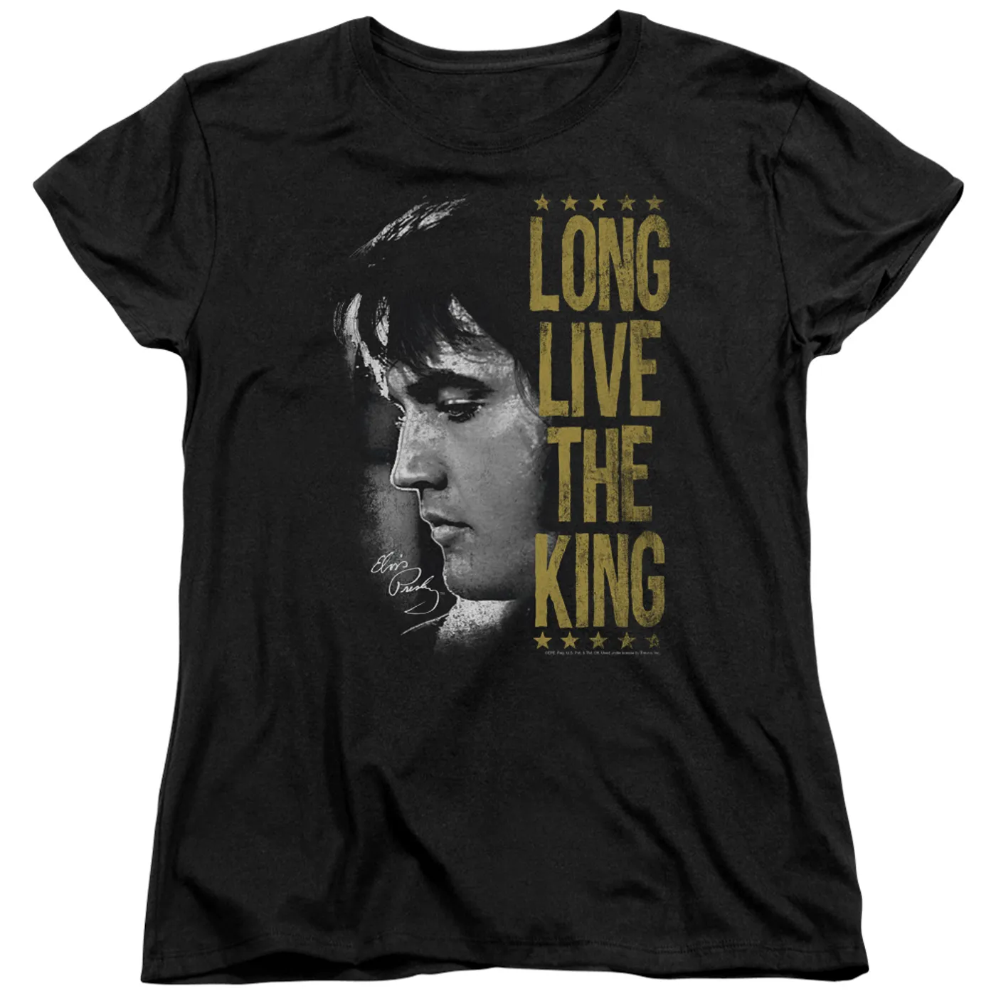 Elvis Presley Women's Shirt | LONG LIVE THE KING Ladies Tee