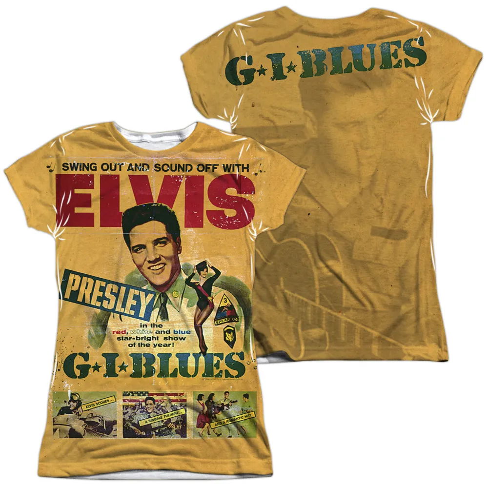 Junior's T Shirt | GI BLUES (FRONT/BACK PRINT) Sublimated Tee