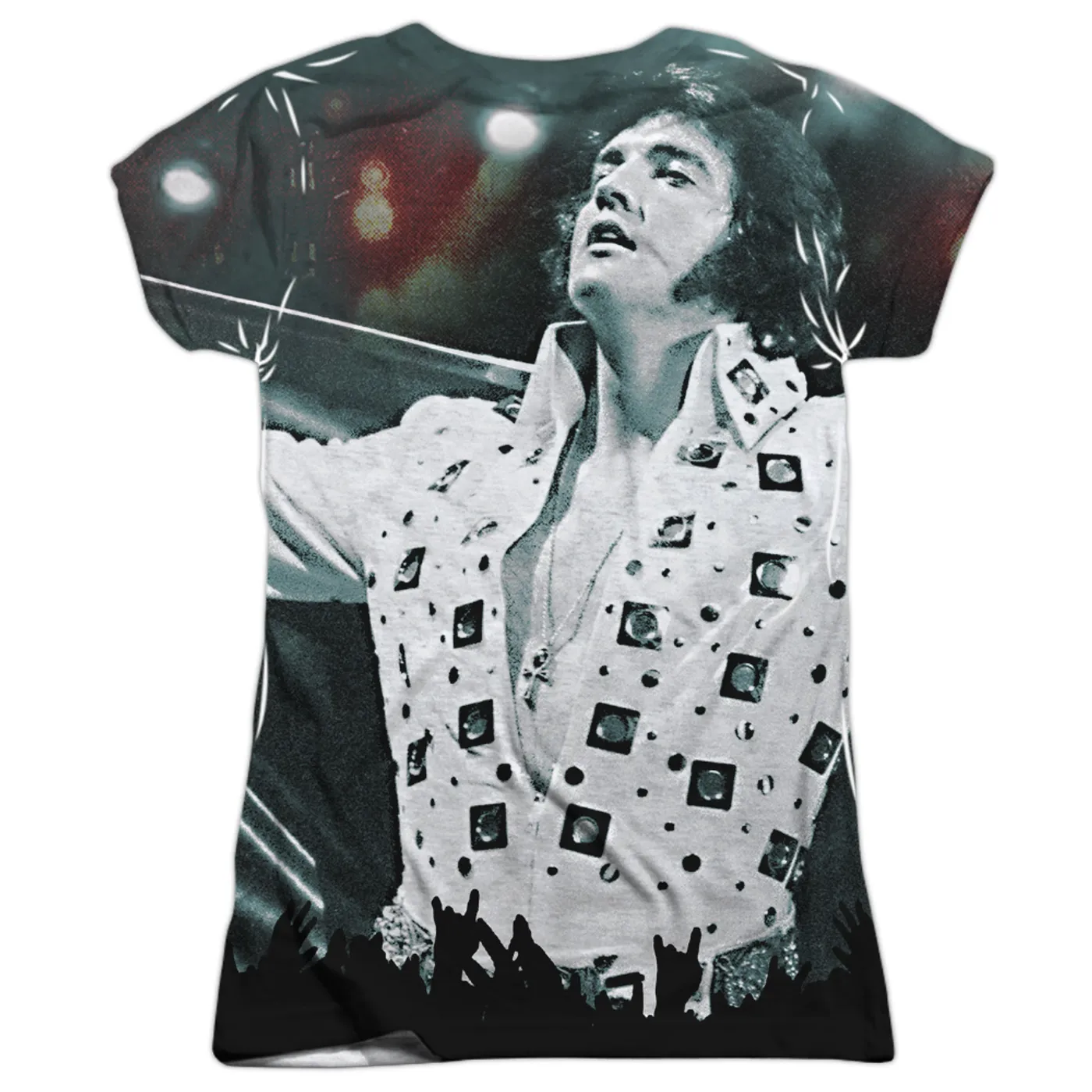 Elvis Presley Junior's T Shirt | NOW PLAYING (FRONT/BACK PRINT) Sublimated Tee