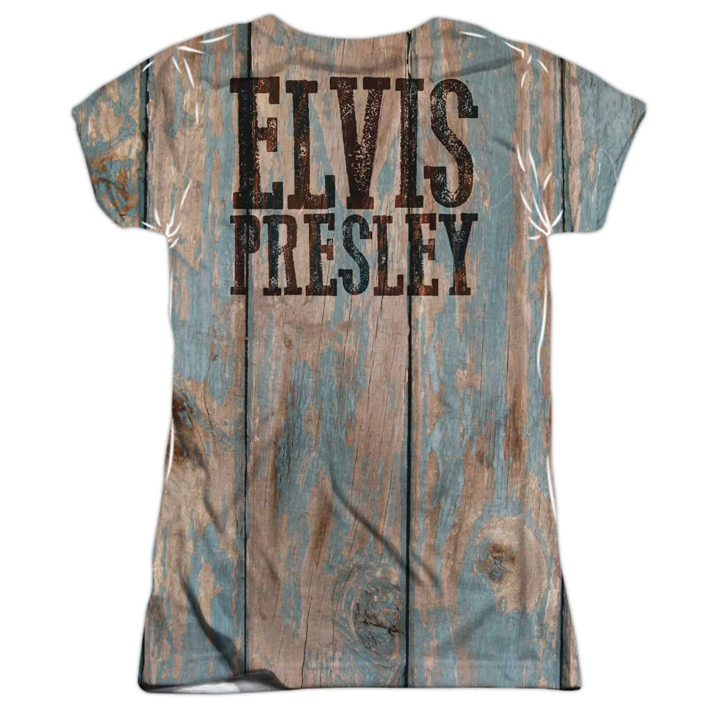 Junior's T Shirt | WOODGRAIN (FRONT/BACK PRINT) Sublimated Tee