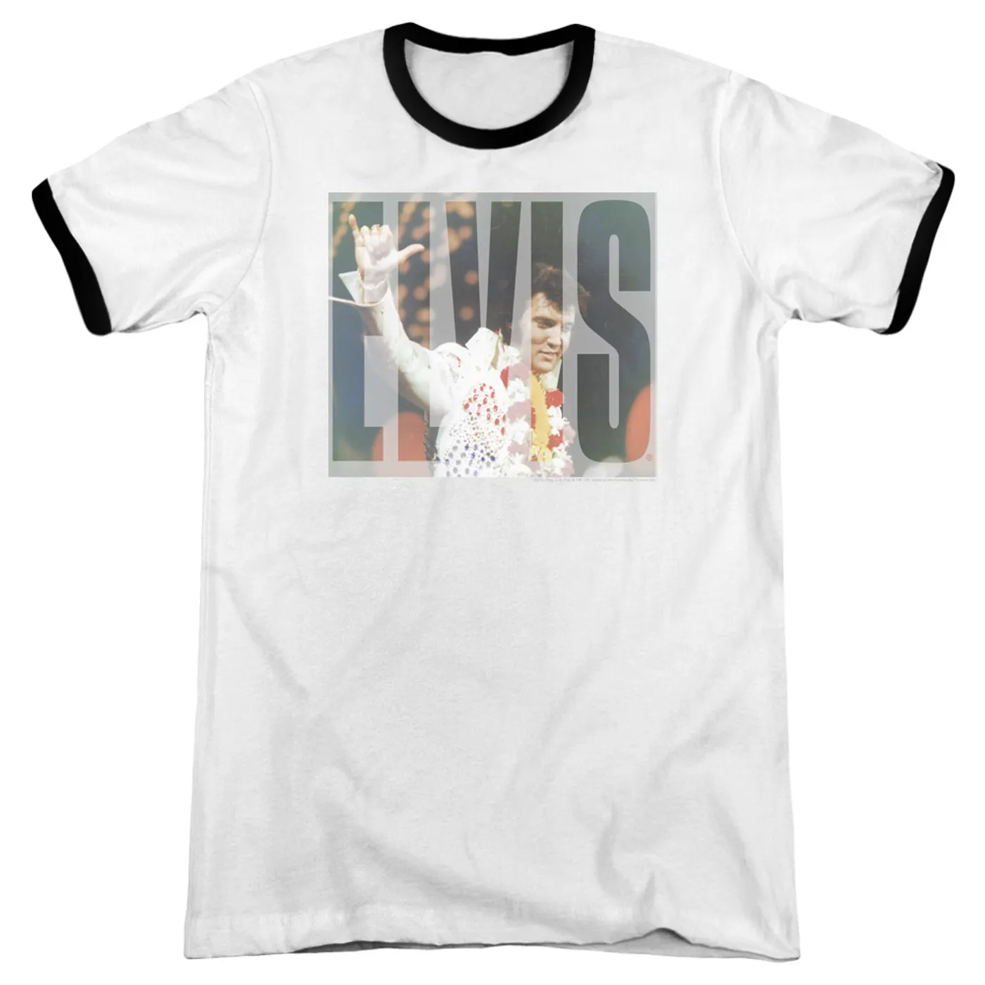 Elvis Presley Shirt | ALOHA KNOCKOUT Premium Ringer Tee