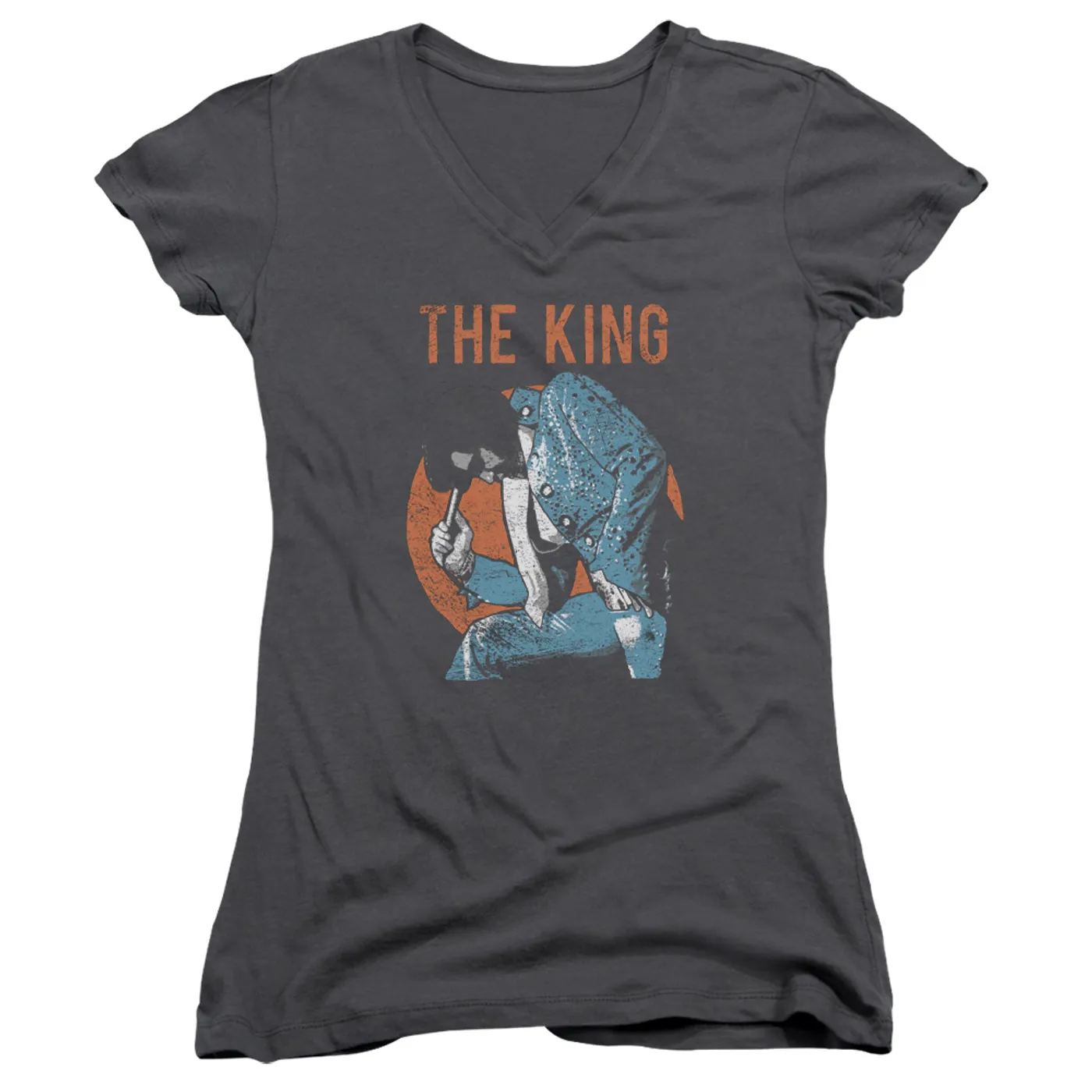 Elvis Presley Junior's V-Neck Shirt | MIC IN HAND Junior's Tee