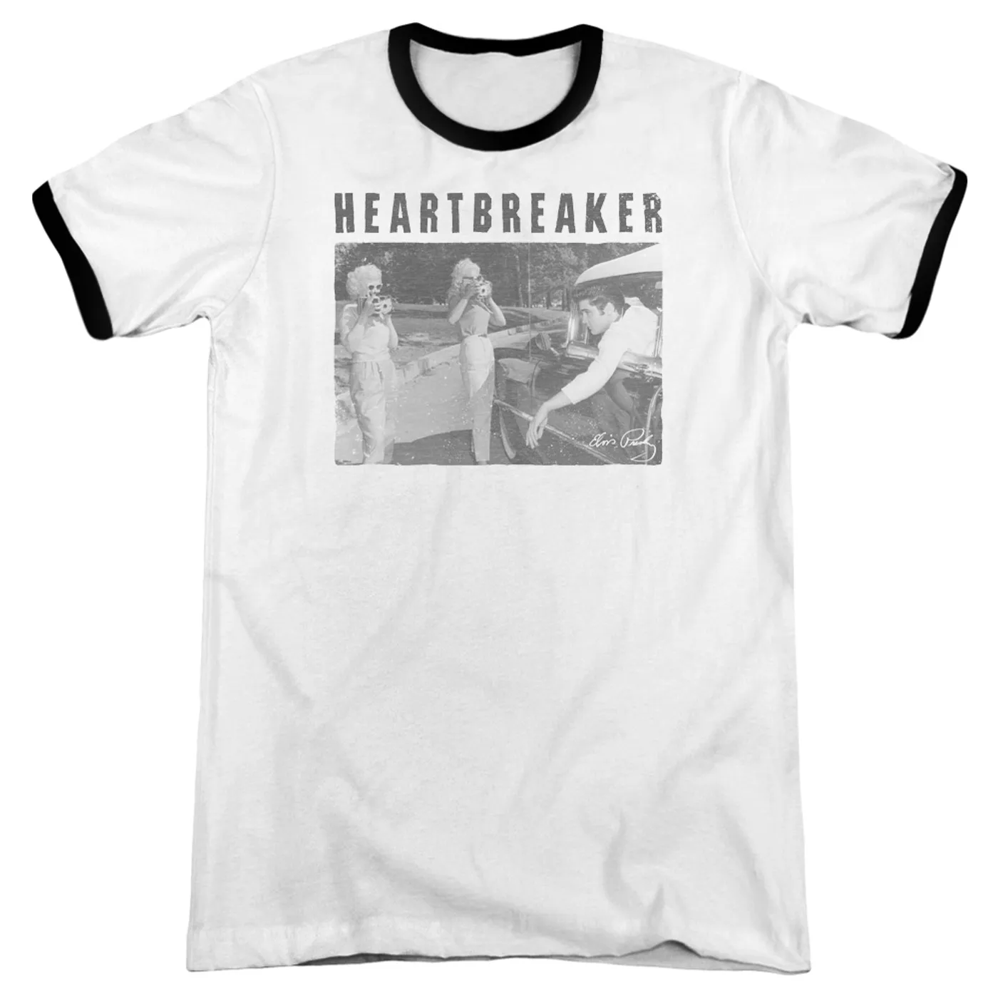 Elvis Presley Shirt | HEARTBREAKER Premium Ringer Tee