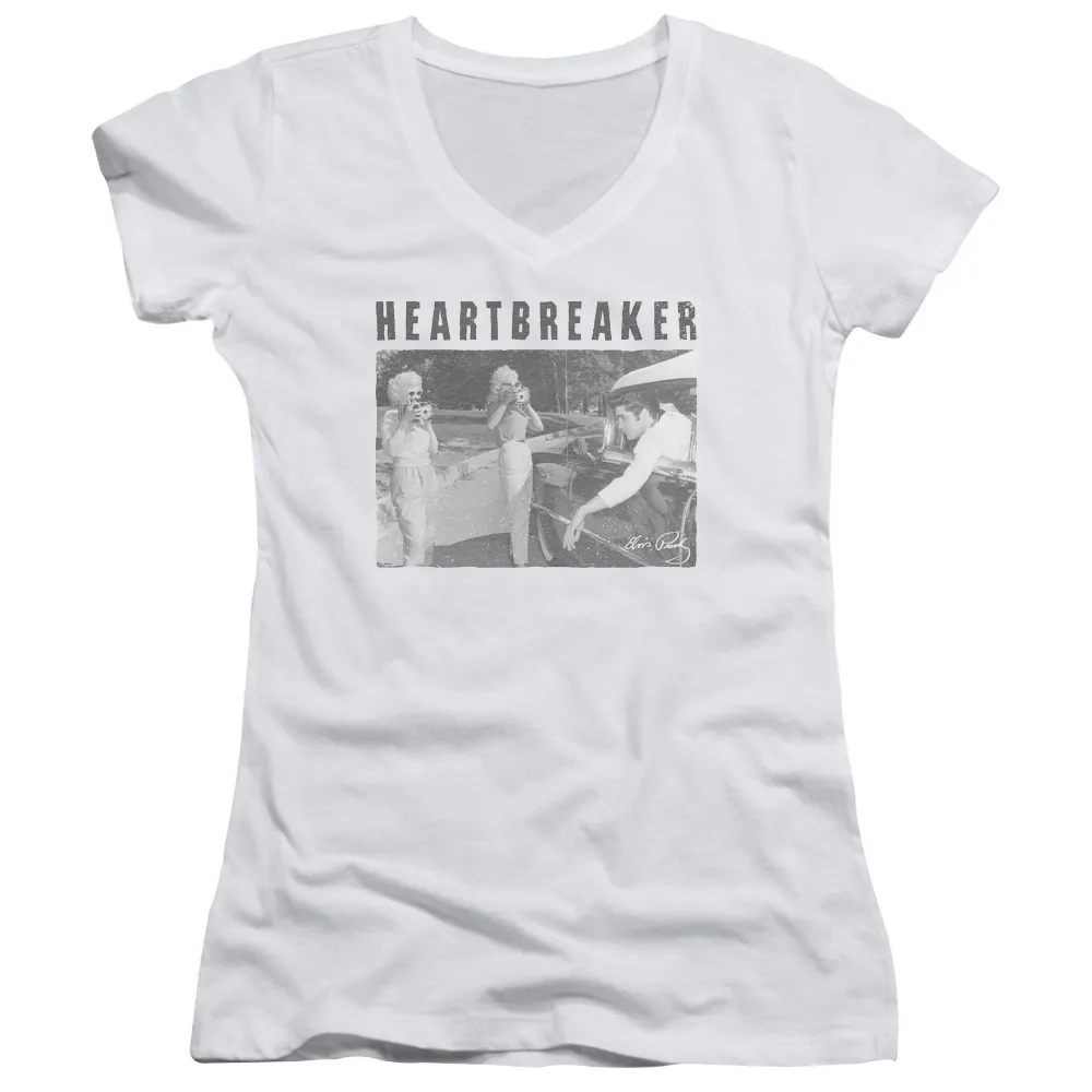 Junior's V-Neck Shirt | HEARTBREAKER Junior's Tee