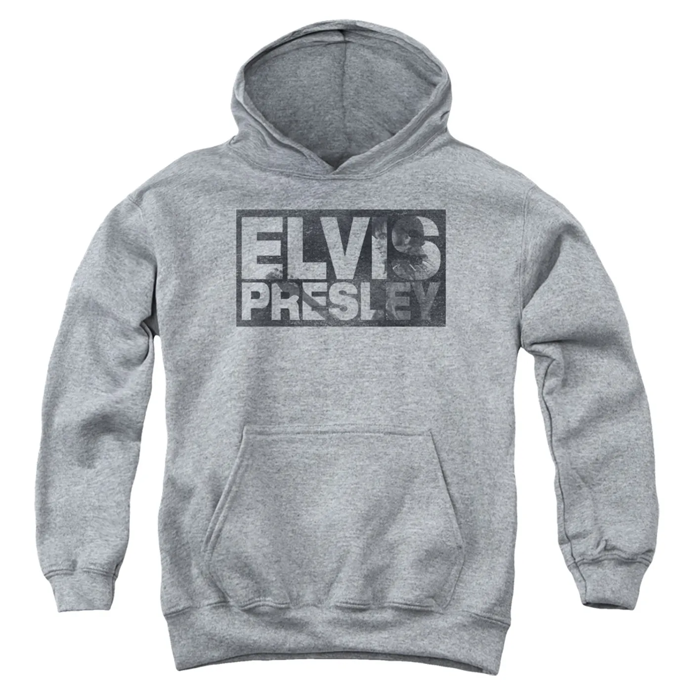 Elvis Presley Youth Hoodie | BLOCK LETTERS Pull-Over Sweatshirt
