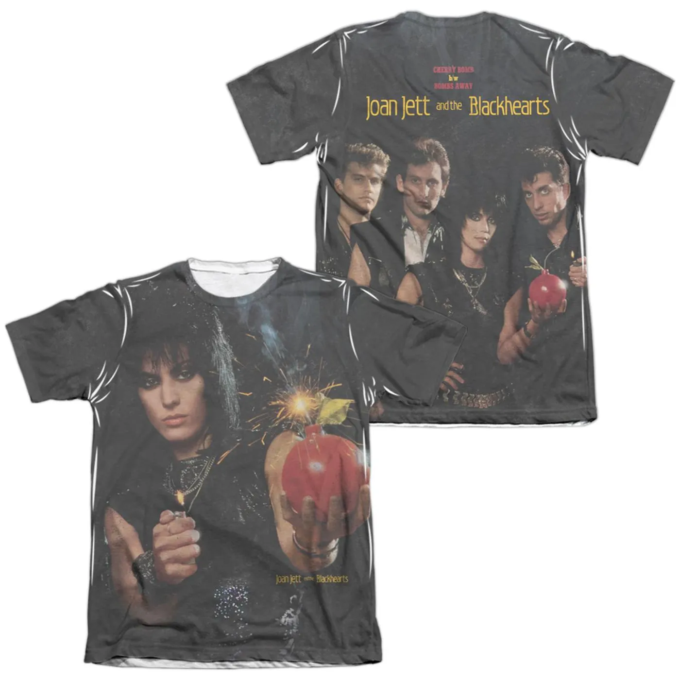 Joan Jett & The Blackhearts Shirt | CHERRY BOMB (FRONT/BACK PRINT) Tee
