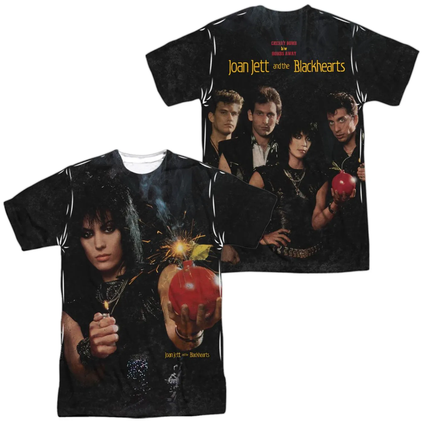 Joan Jett & The Blackhearts Shirt | CHERRY BOMB (FRONT/BACK PRINT) Tee
