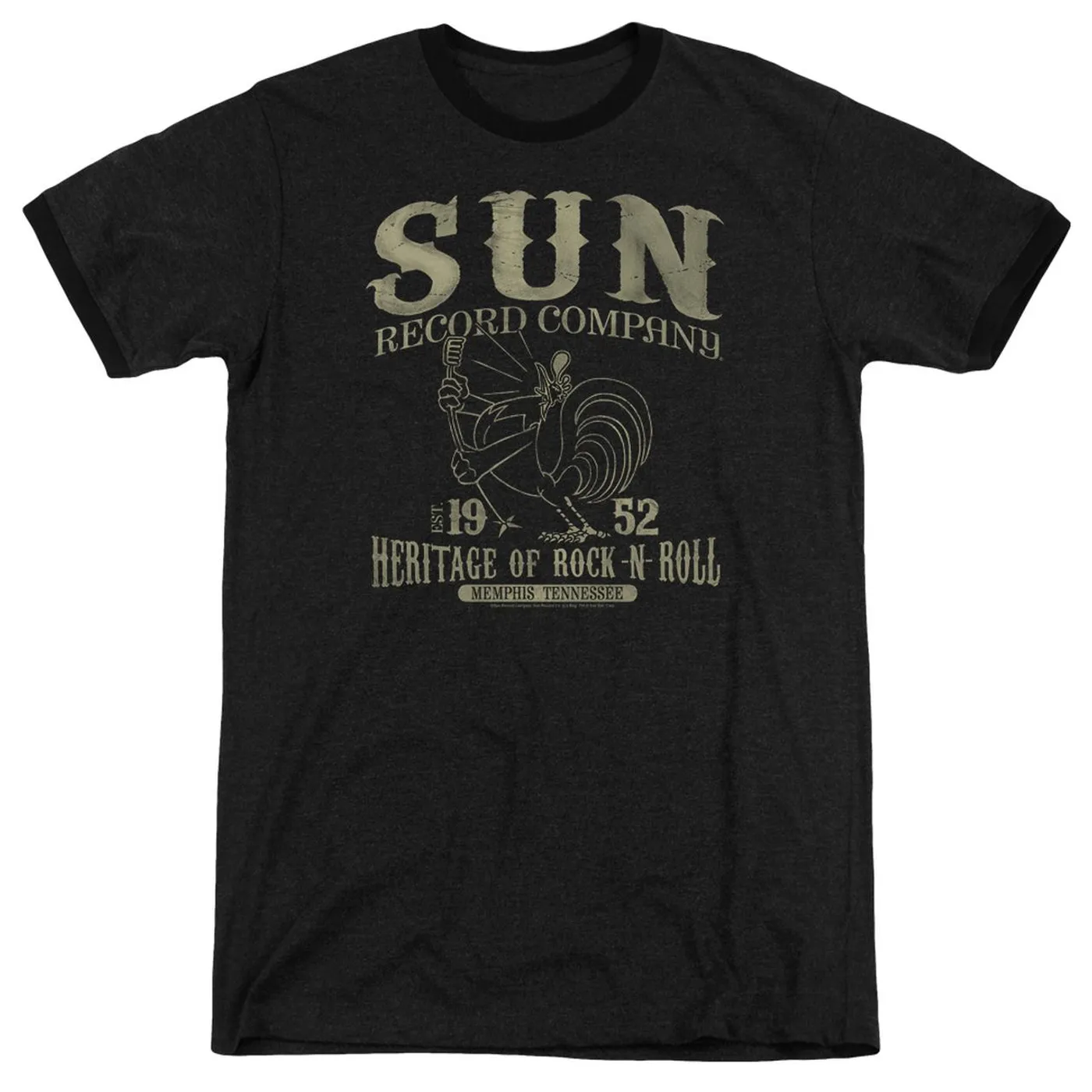 Sun Records Shirt | ROCKABILLY BIRD Premium Ringer Tee