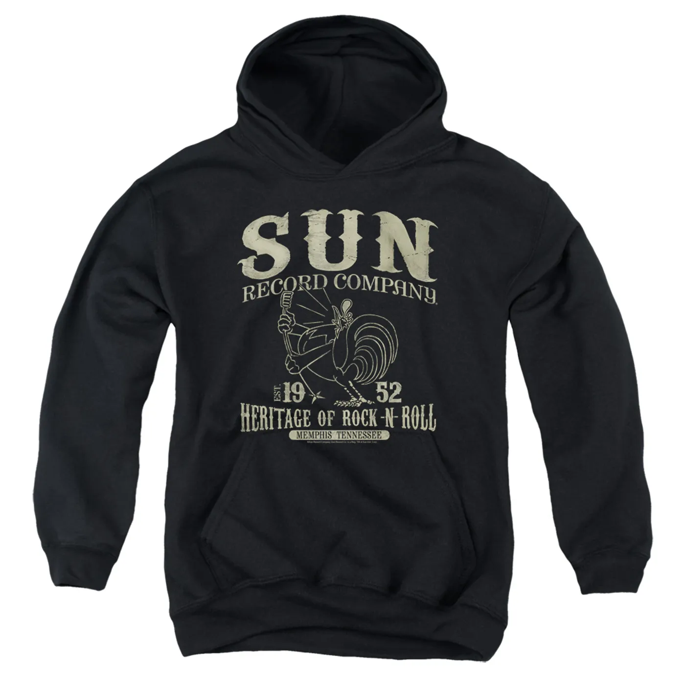 Sun Records Youth Hoodie | ROCKABILLY BIRD Pull-Over Sweatshirt
