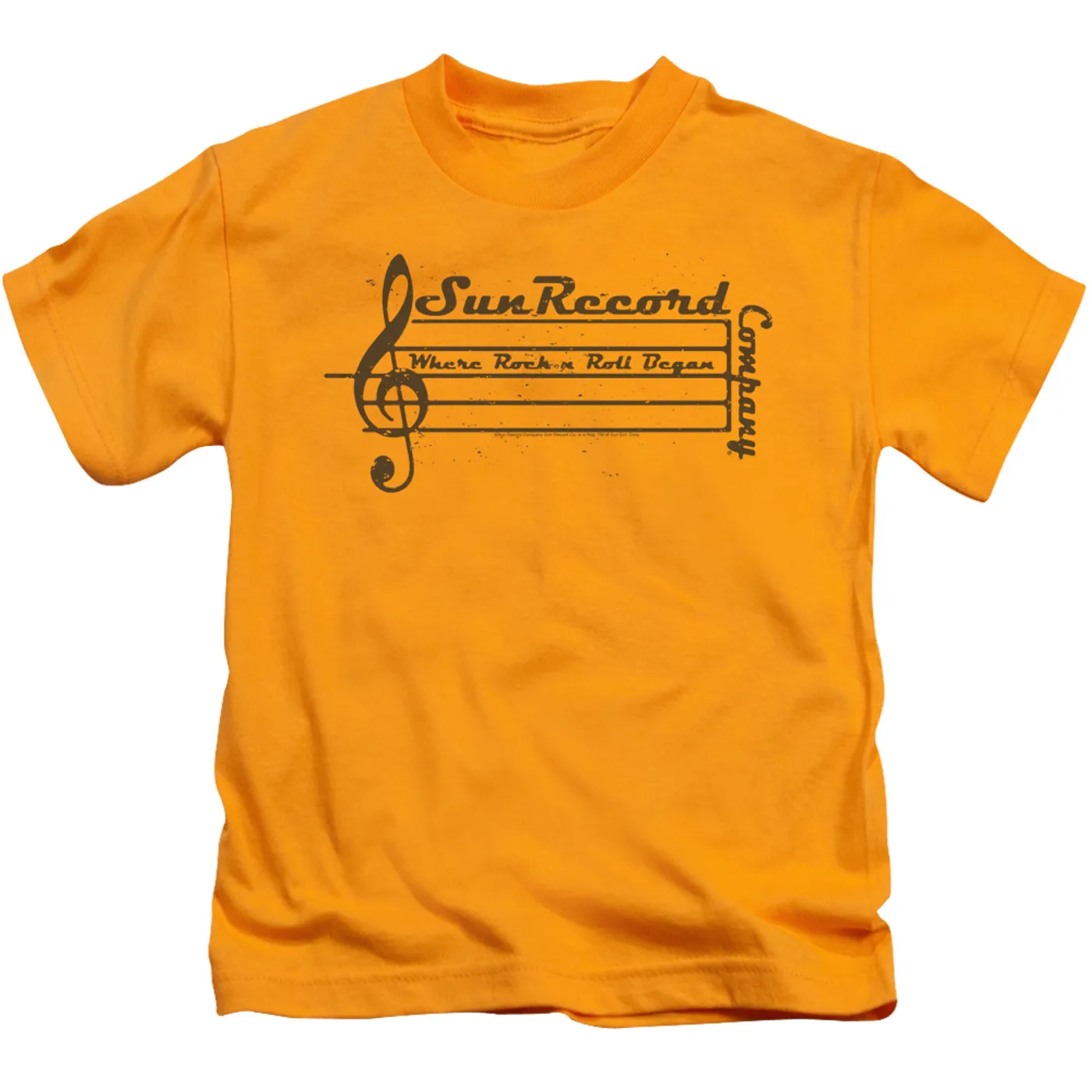 Sun Records Kids T Shirt | MUSIC STAFF Kids Tee