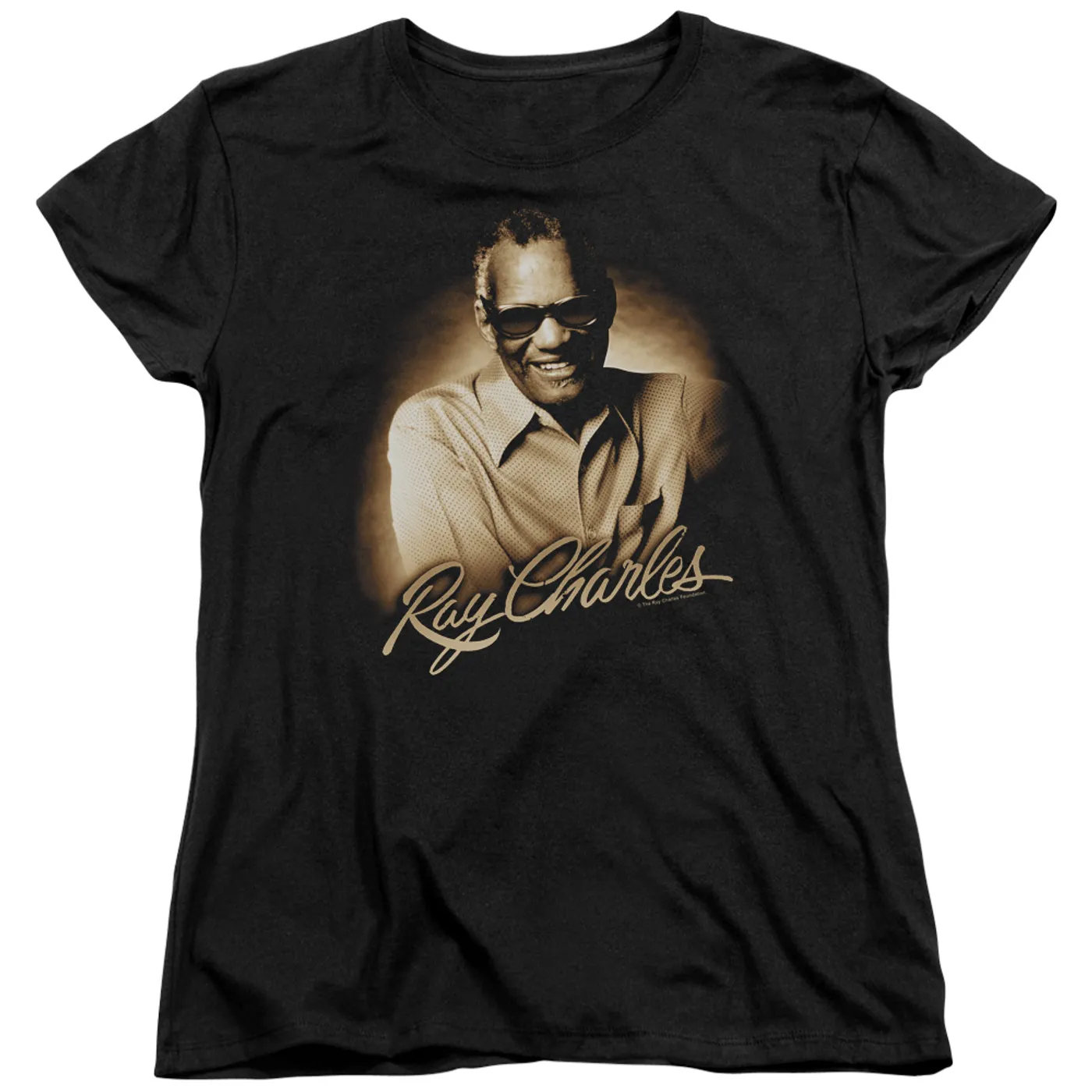 Ray Charles Women's Shirt | SEPIA Ladies Tee