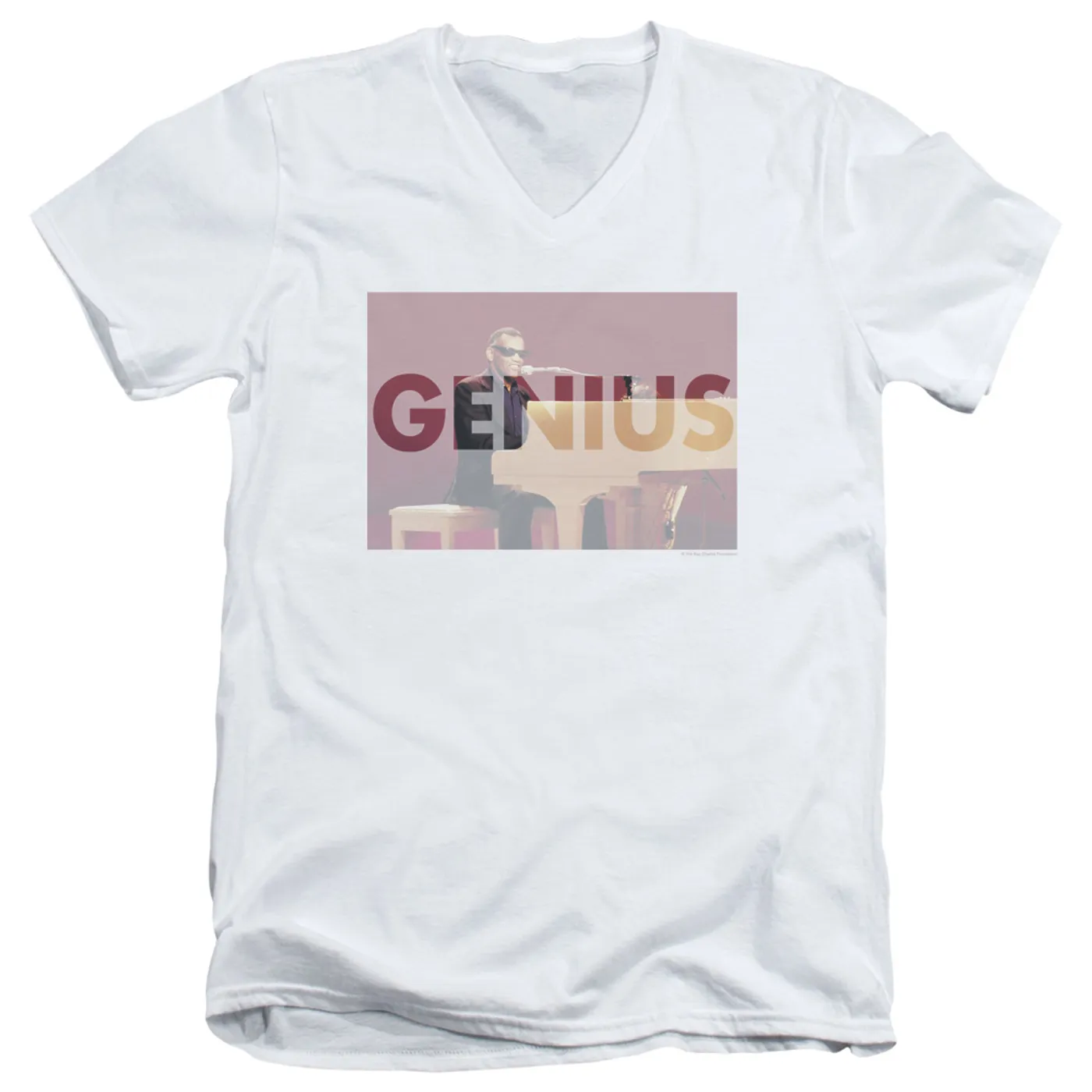Ray Charles T Shirt (Slim Fit) | GENIUS KNOCKOUT Slim-fit Tee