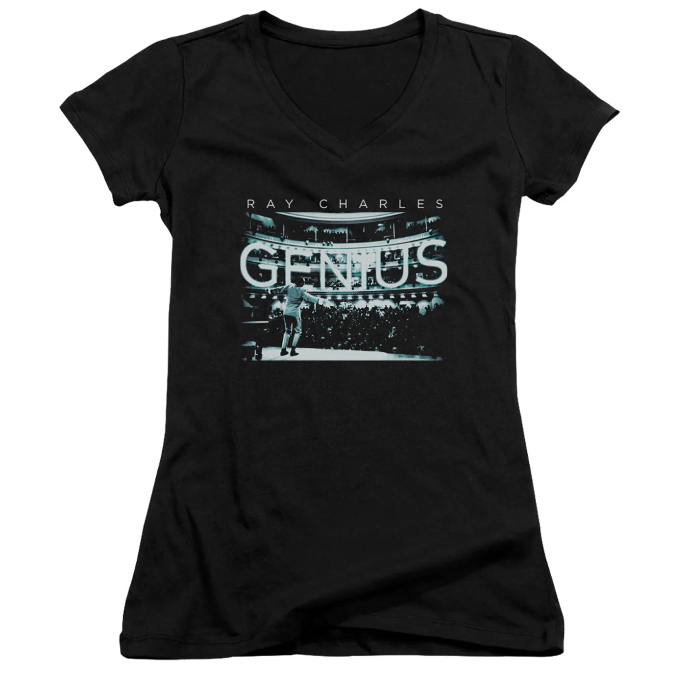 Ray Charles Junior's V-Neck Shirt | PACKED HOUSE Junior's Tee