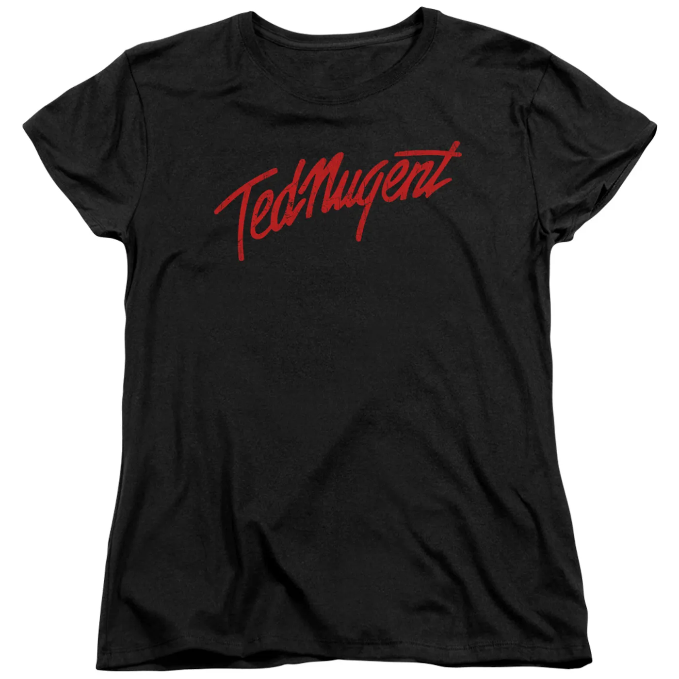 Ted Nugent Women's Shirt | DISTRESS LOGO Ladies Tee