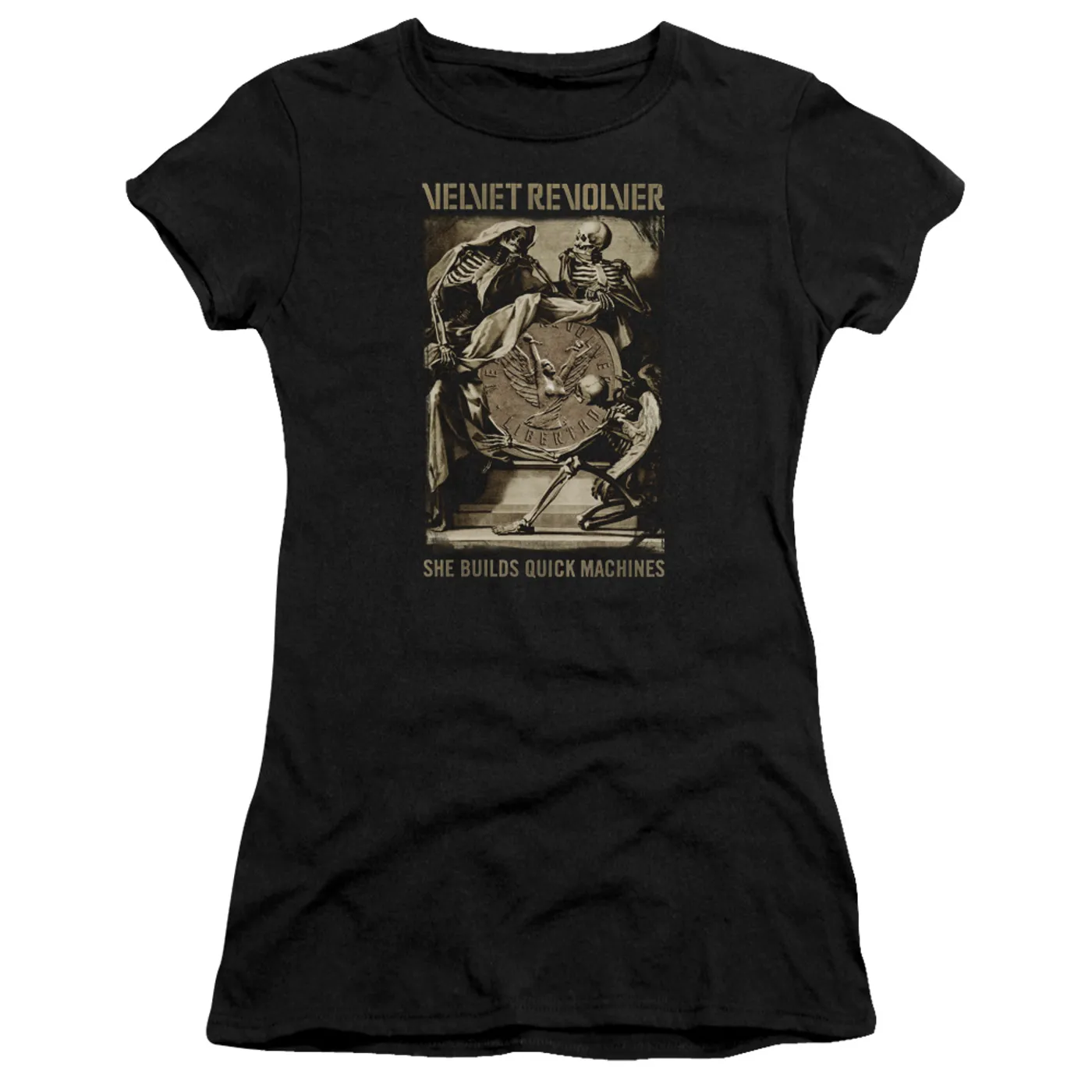 Velvet Revolver Juniors Shirt | QUICK MACHINES Juniors T Shirt