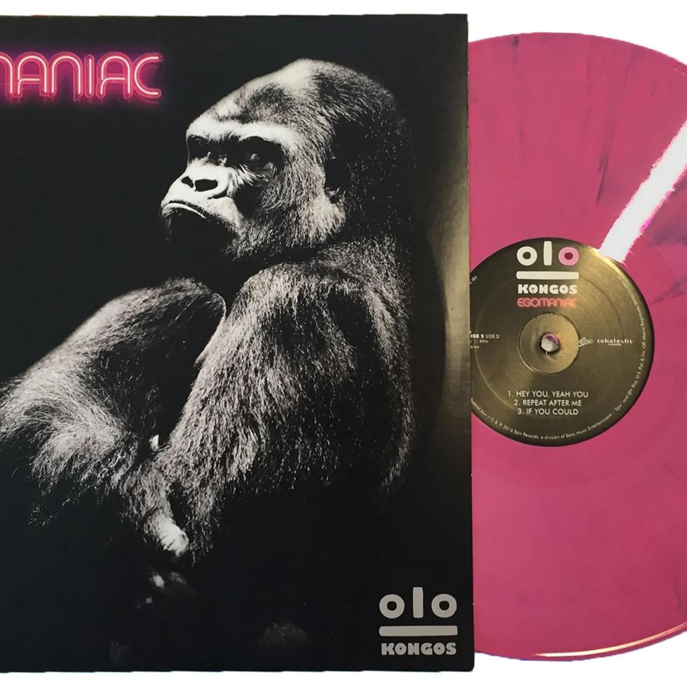 KONGOS EGOMANIAC [Exclusive Pink & Black Swirl Vinyl]