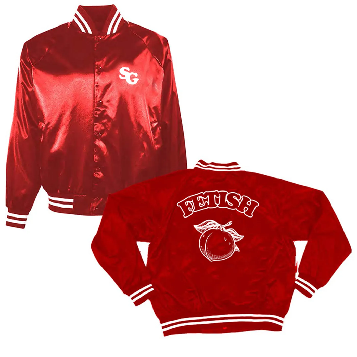 Selena Gomez Fetish Peach Track Jacket (Red)