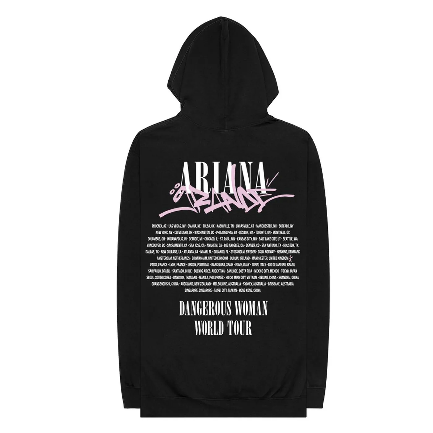 Ariana Grande Black World Tour Tag Hoodie