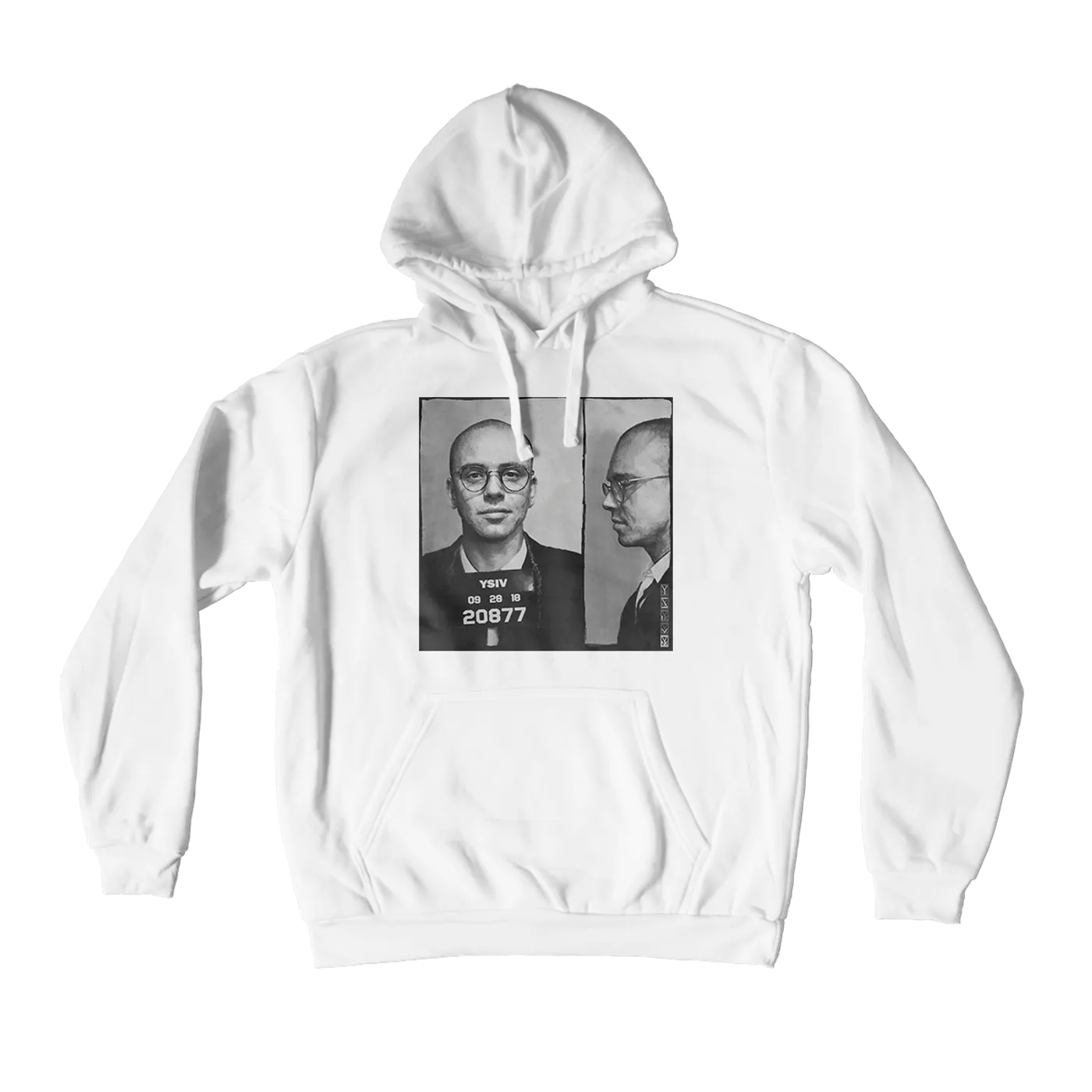 Logic White Album Cover Hoodie