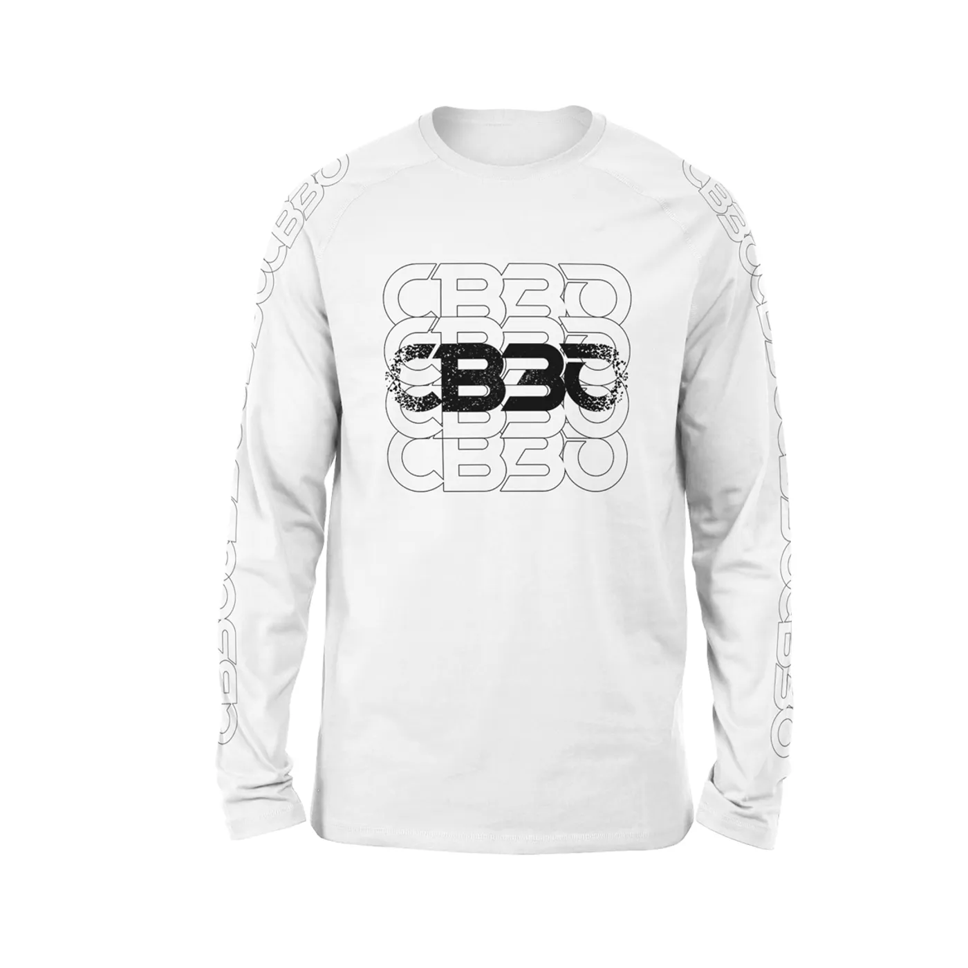 CB30 Chainlink Logo Longsleeve Tee - White