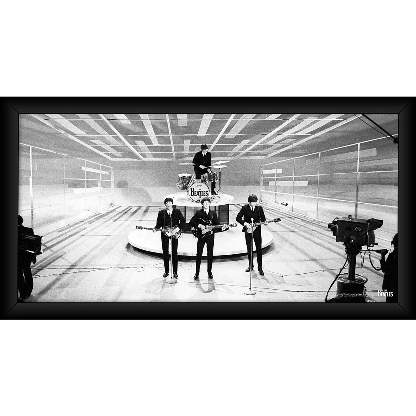 The Beatles 'On Stage' Black and White 10x20 Framed Photo