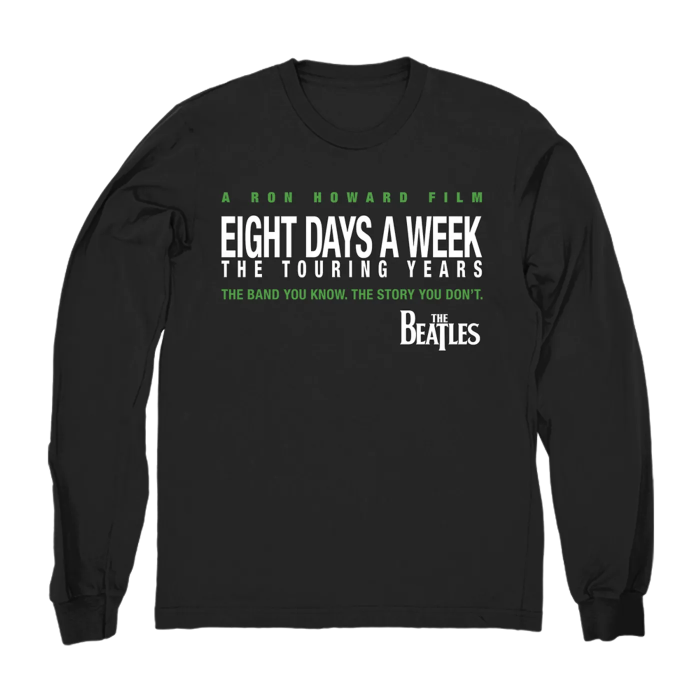 The Beatles Eight Days A Week Long Sleeve Black T-Shirt
