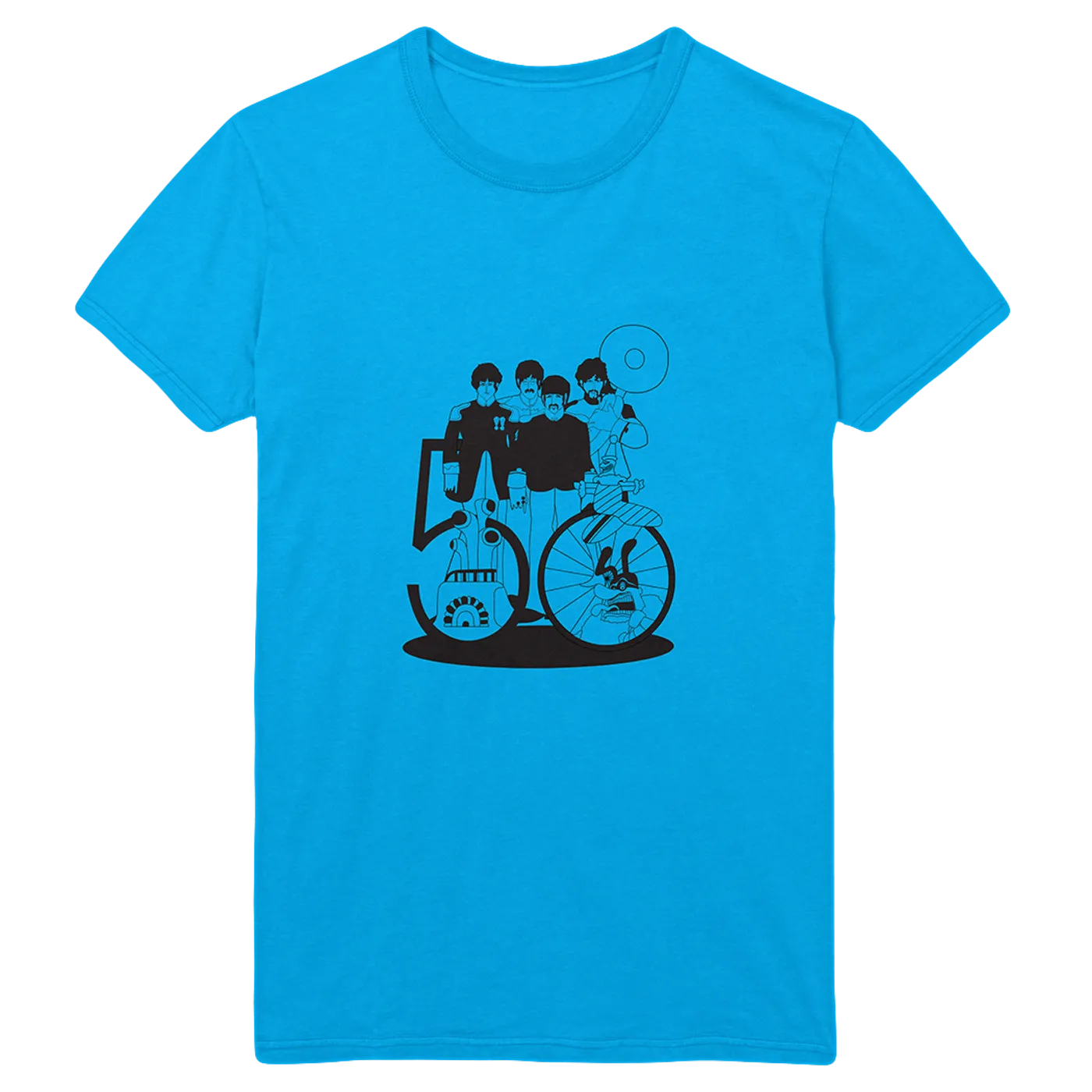 The Beatles Yellow Submarine 50th Anniversary Turquoise T-Shirt