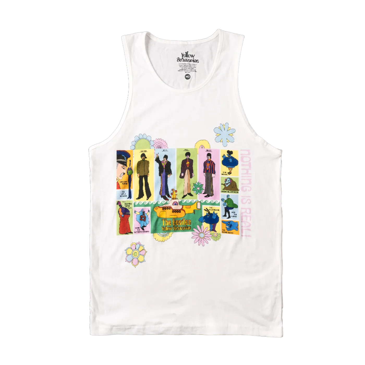The Beatles Yellow Submarine 50th Anniversary White Tank Top