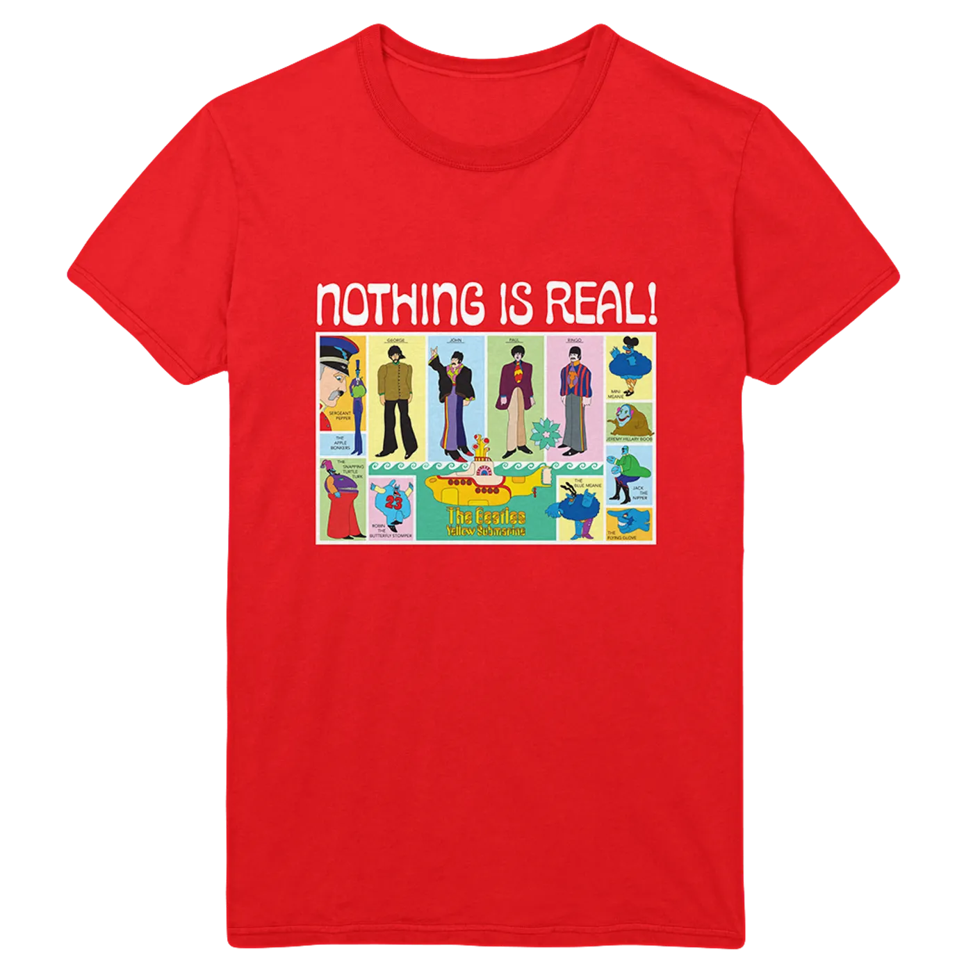 The Beatles Yellow Submarine 50th Anniversary Red T-Shirt