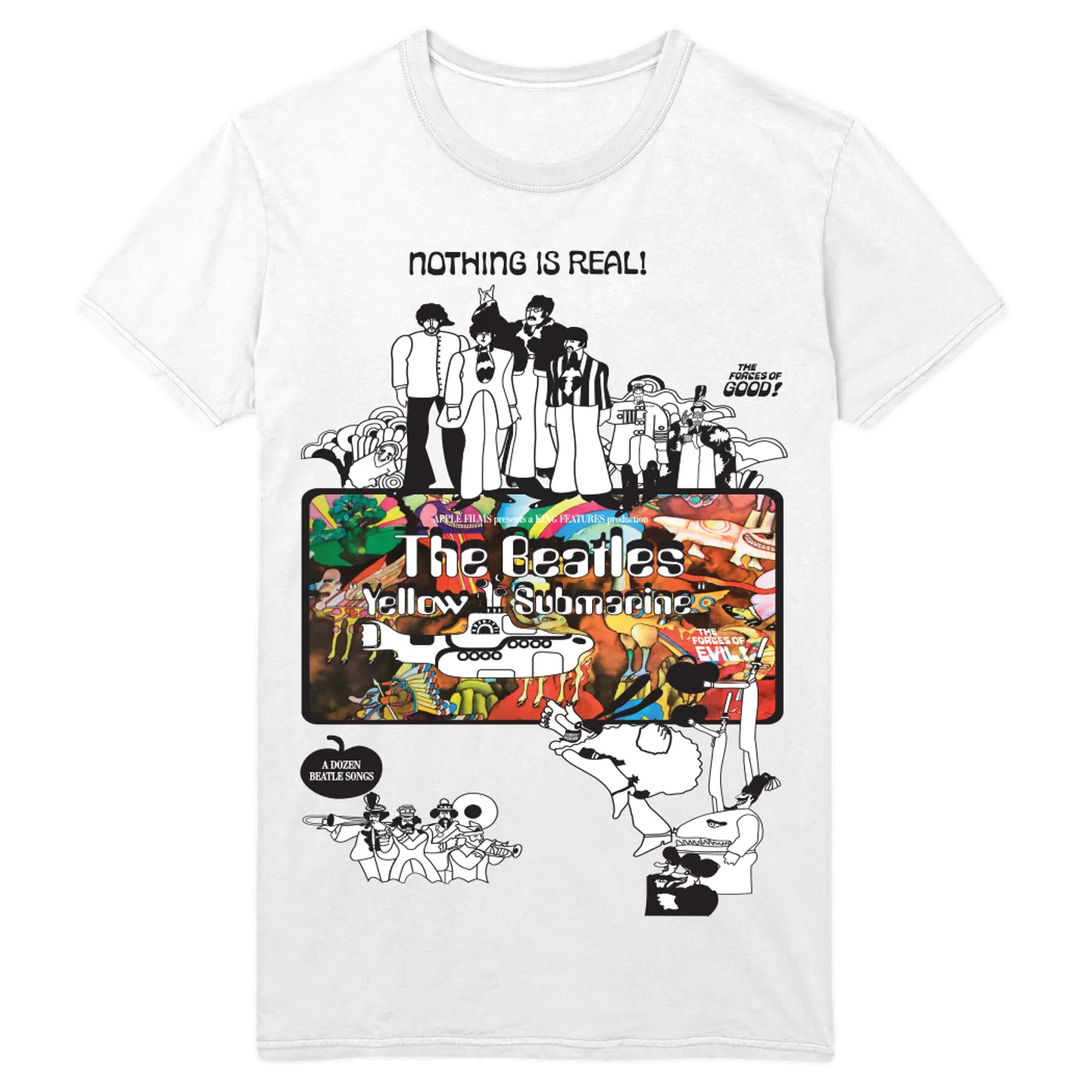 The Beatles Yellow Submarine 50th Anniversary Colorful T-Shirt