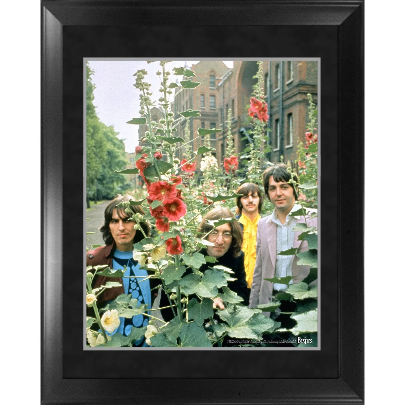 Through the Years: 1968 The Beatles in the Garden Framed Photo