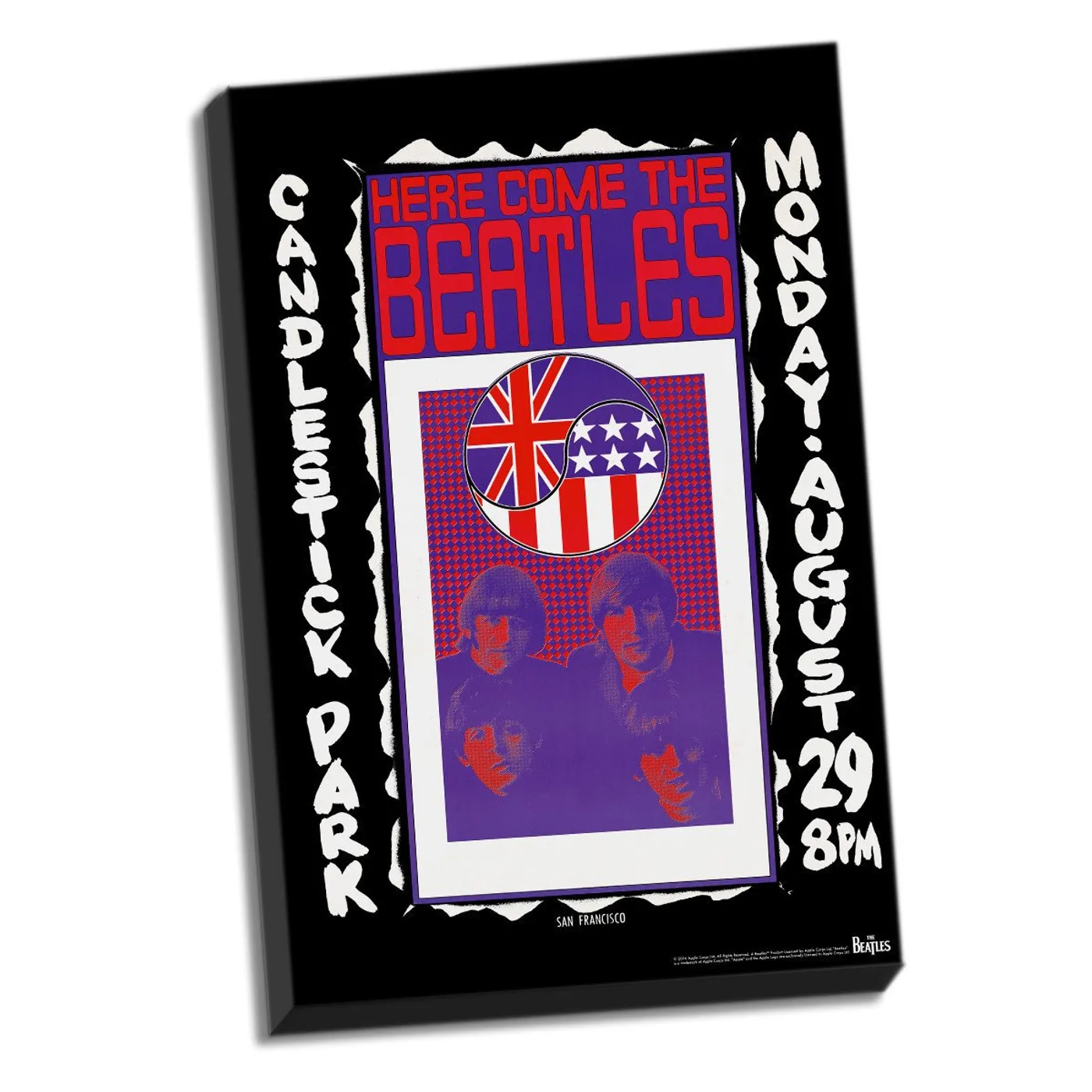 The Beatles Candlestick Park Final Concert Stretched Canvas