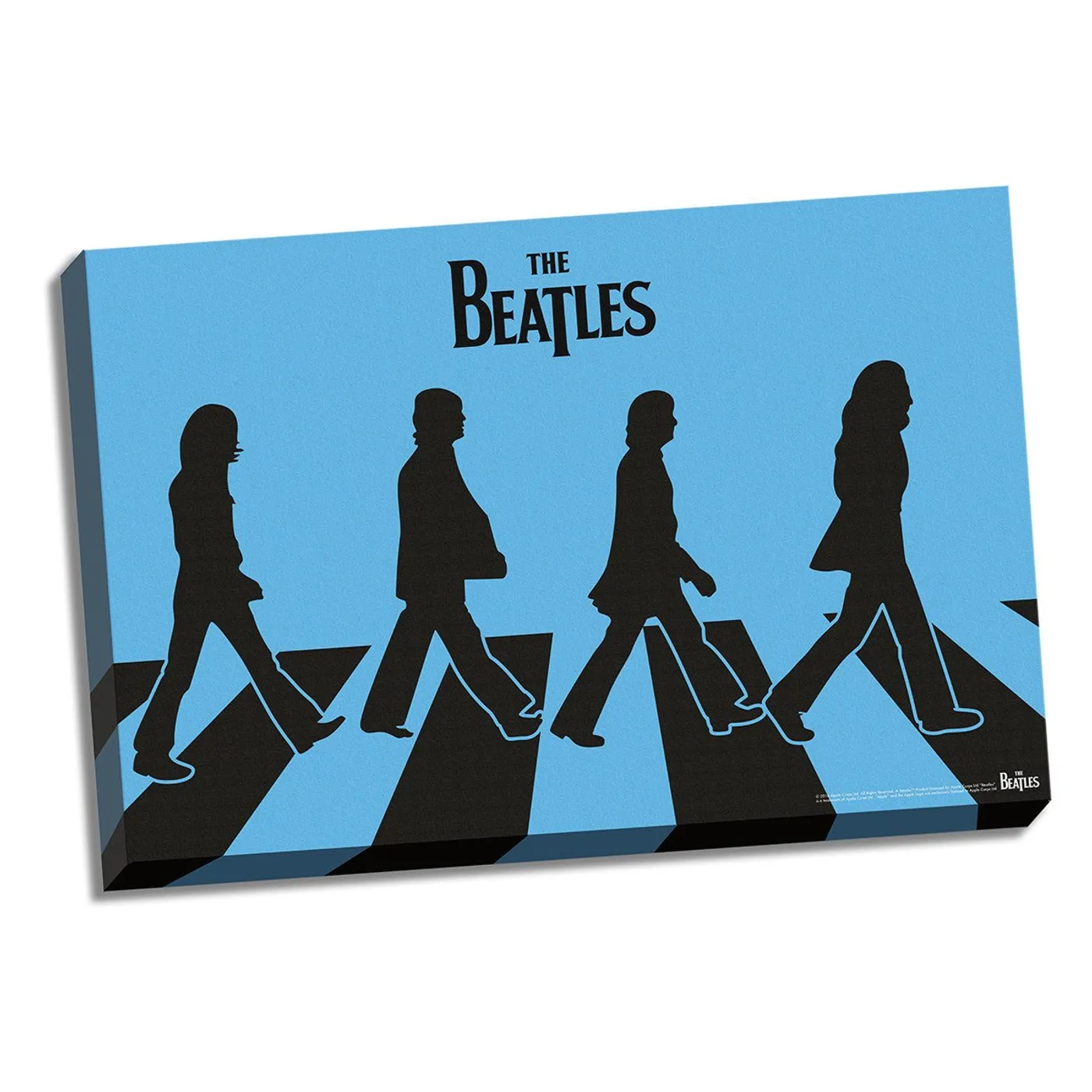 The Beatles Blue Silhouette Abbey Road Canvas