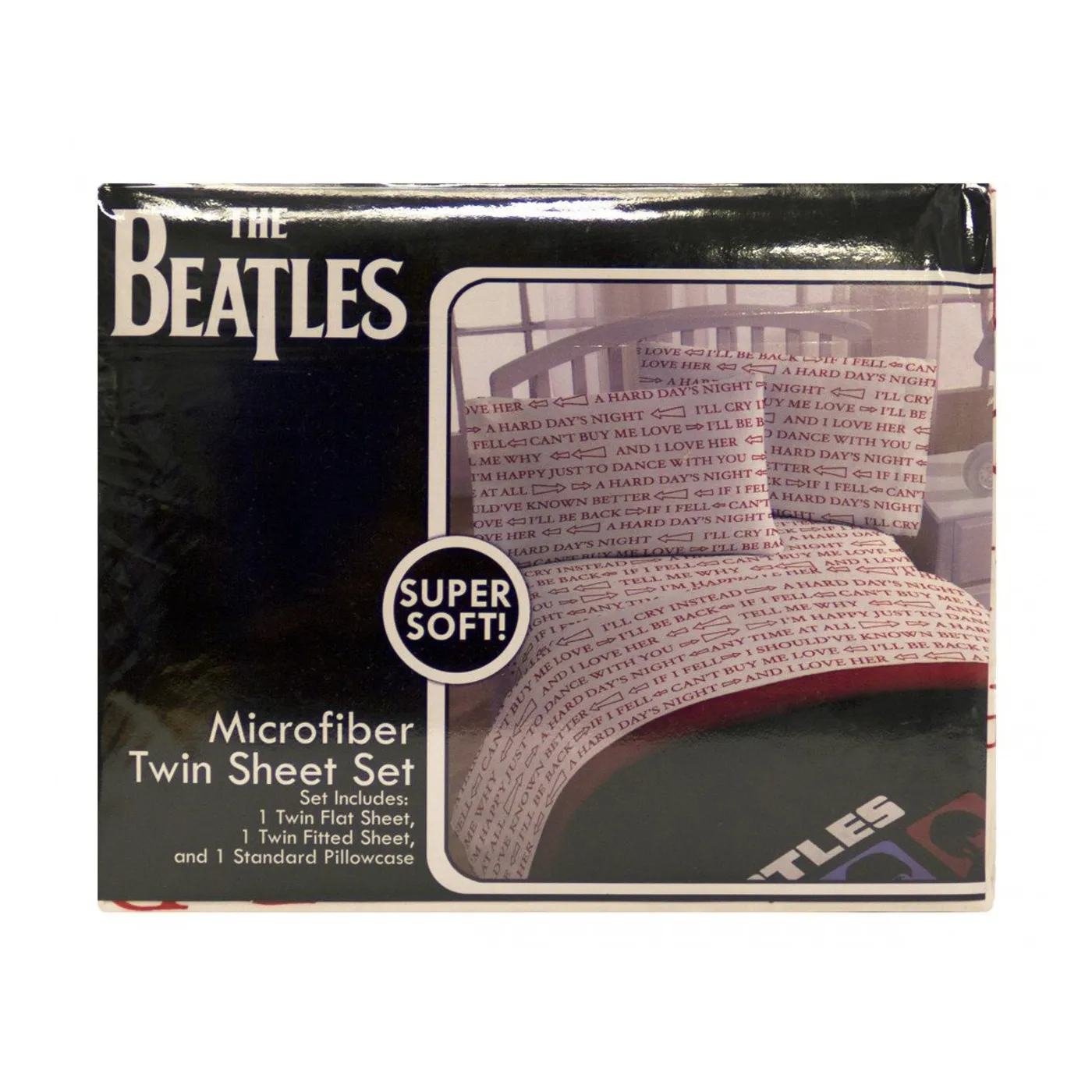 The Beatles Hard Day's Night Twin Sheet Set