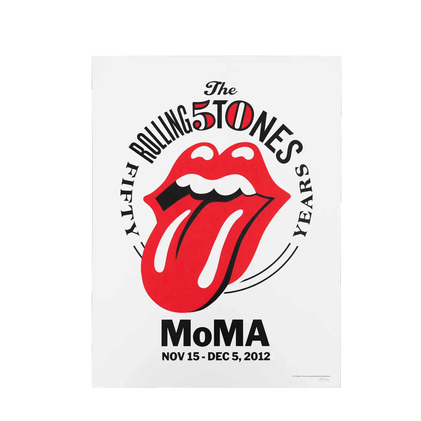 The Rolling Stones50th Anniversary MoMA Event Poster