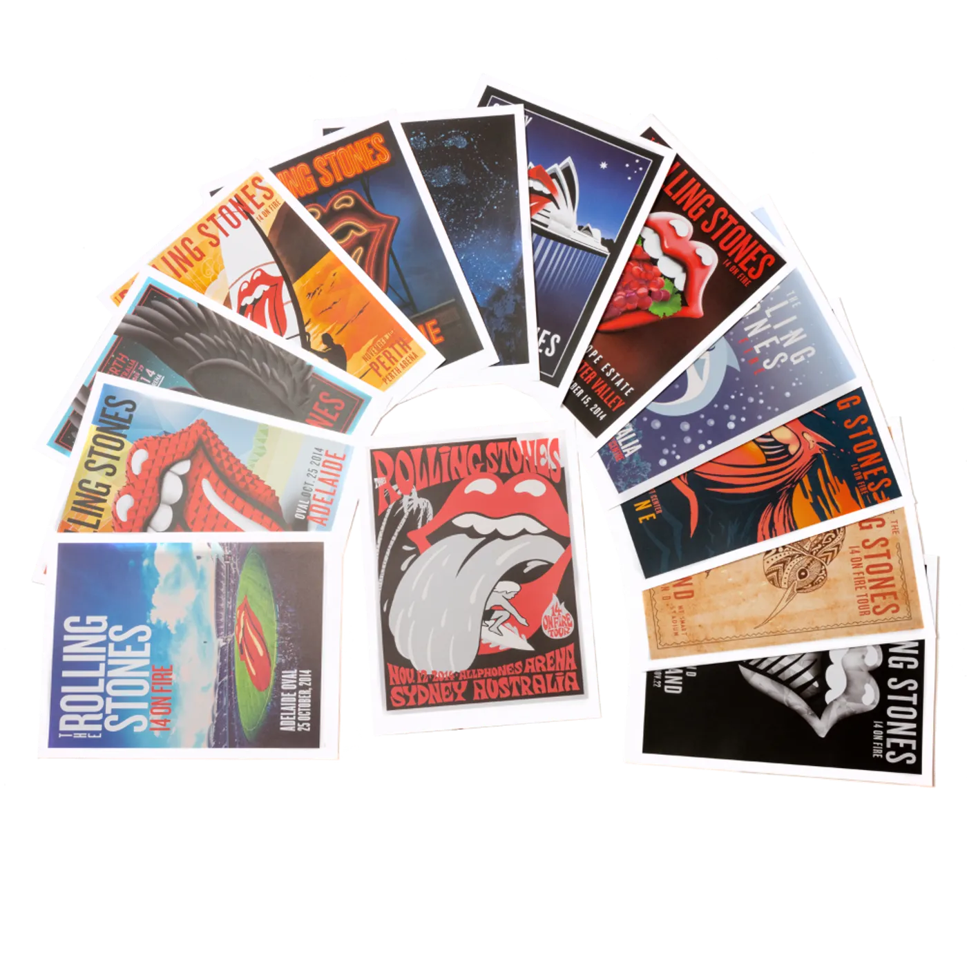 The Rolling StonesDeluxe Australia and New Zealand Tour Poster Set