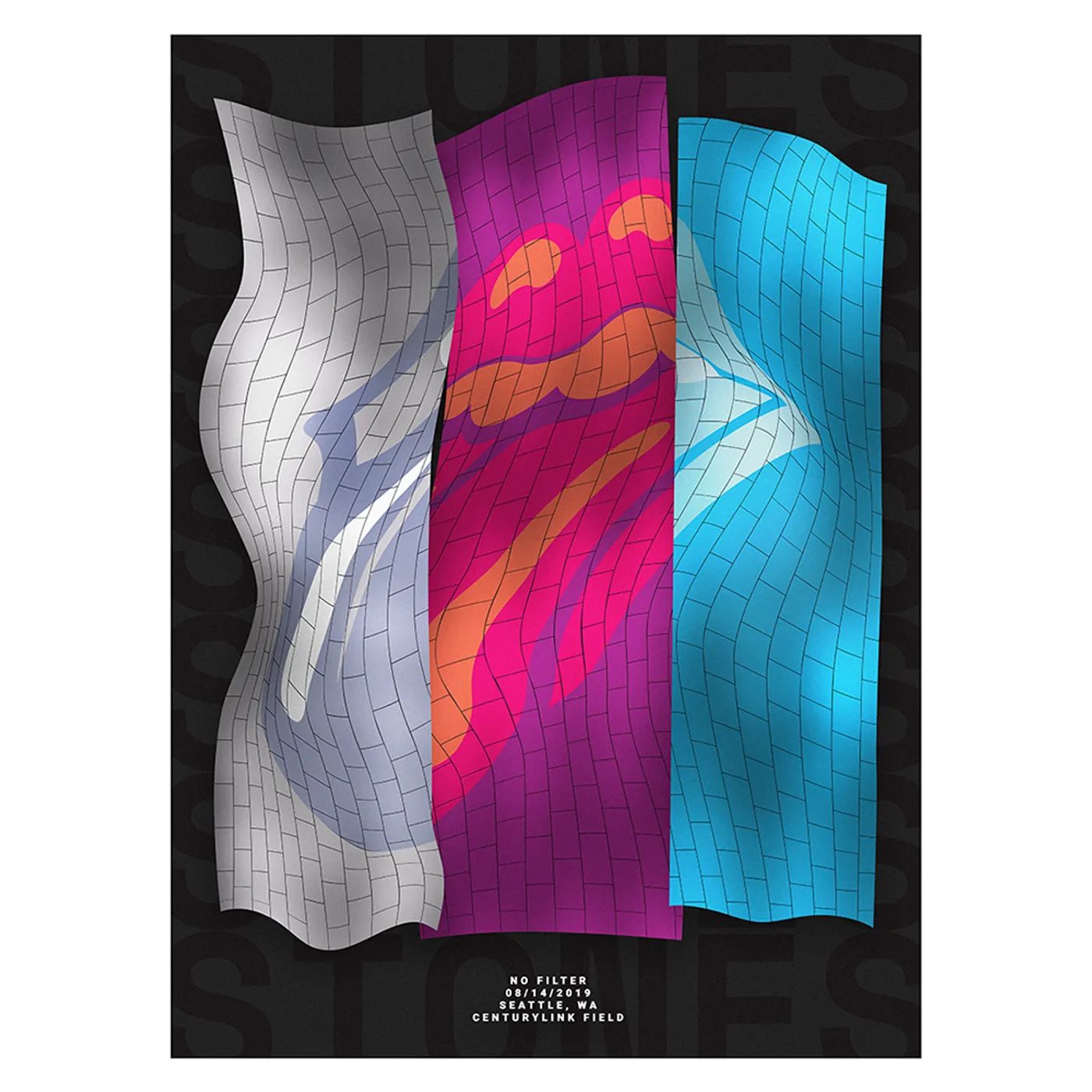 The Rolling Stones Seattle Lithograph