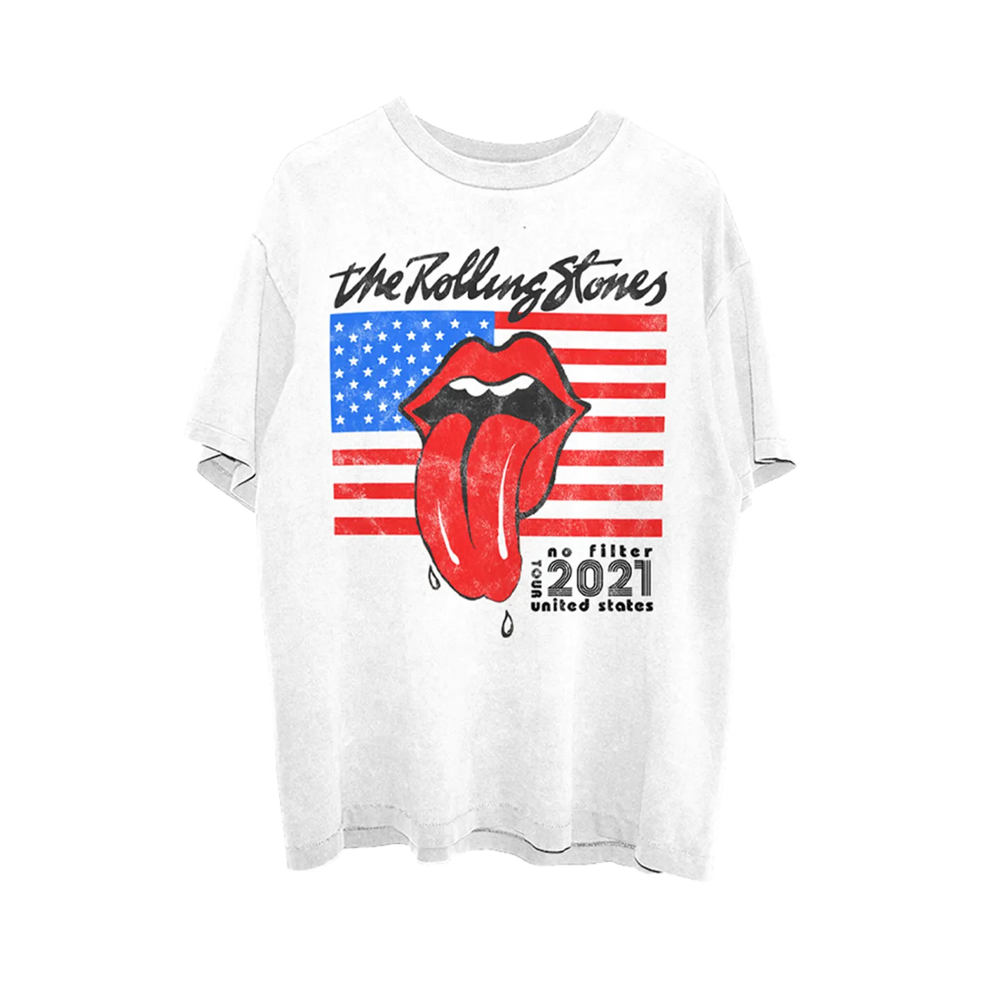 The Rolling Stones No Filter 2021 Parking Lot White T-Shirt
