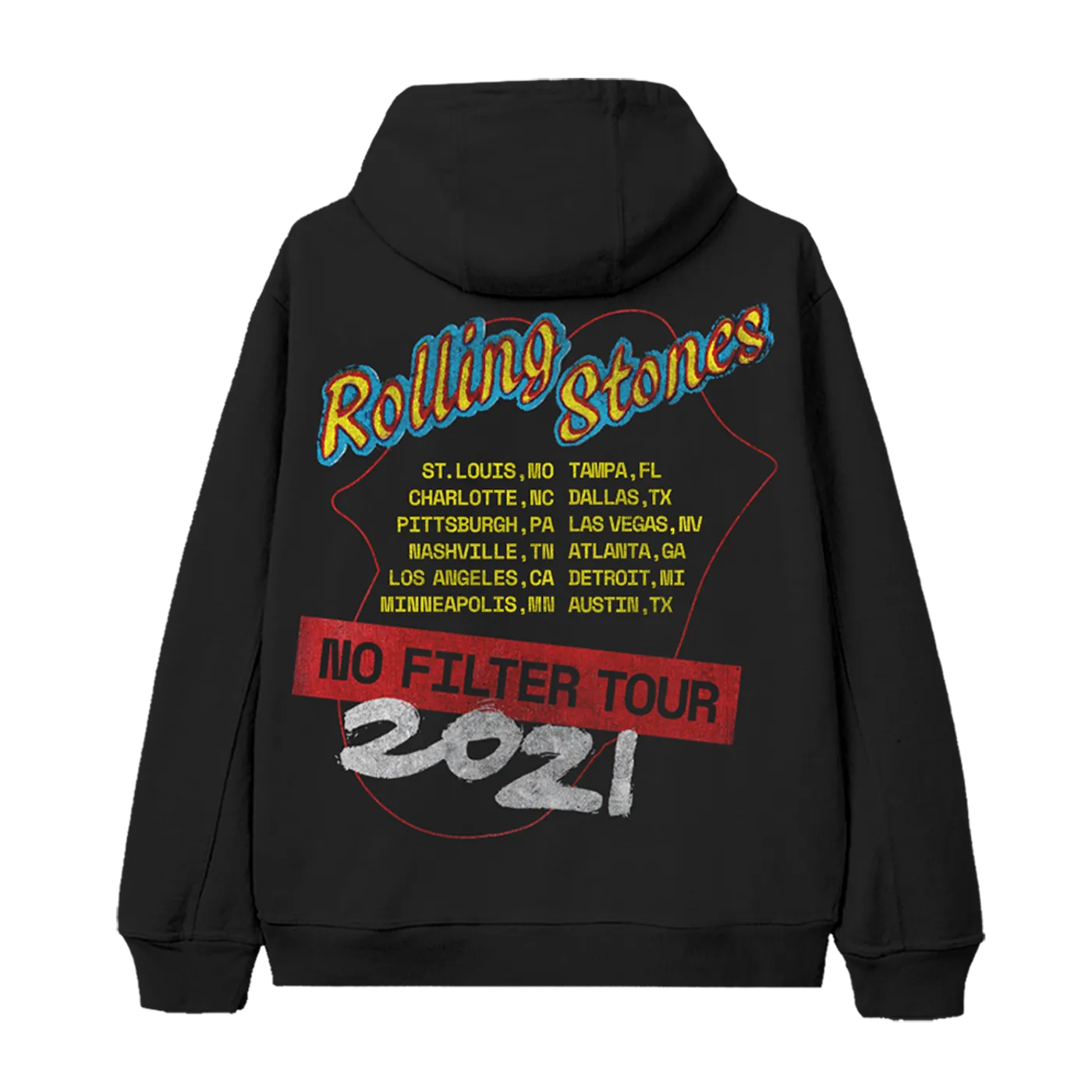 The Rolling Stones No Filter 2021 Parking Lot Zip Hoodie
