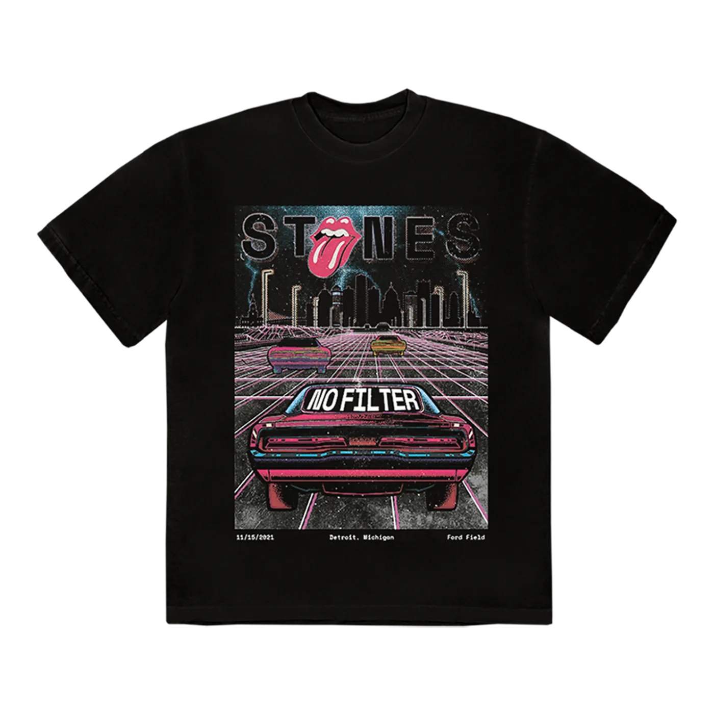The Rolling Stones Detroit No Filter Tour 2021 T-Shirt