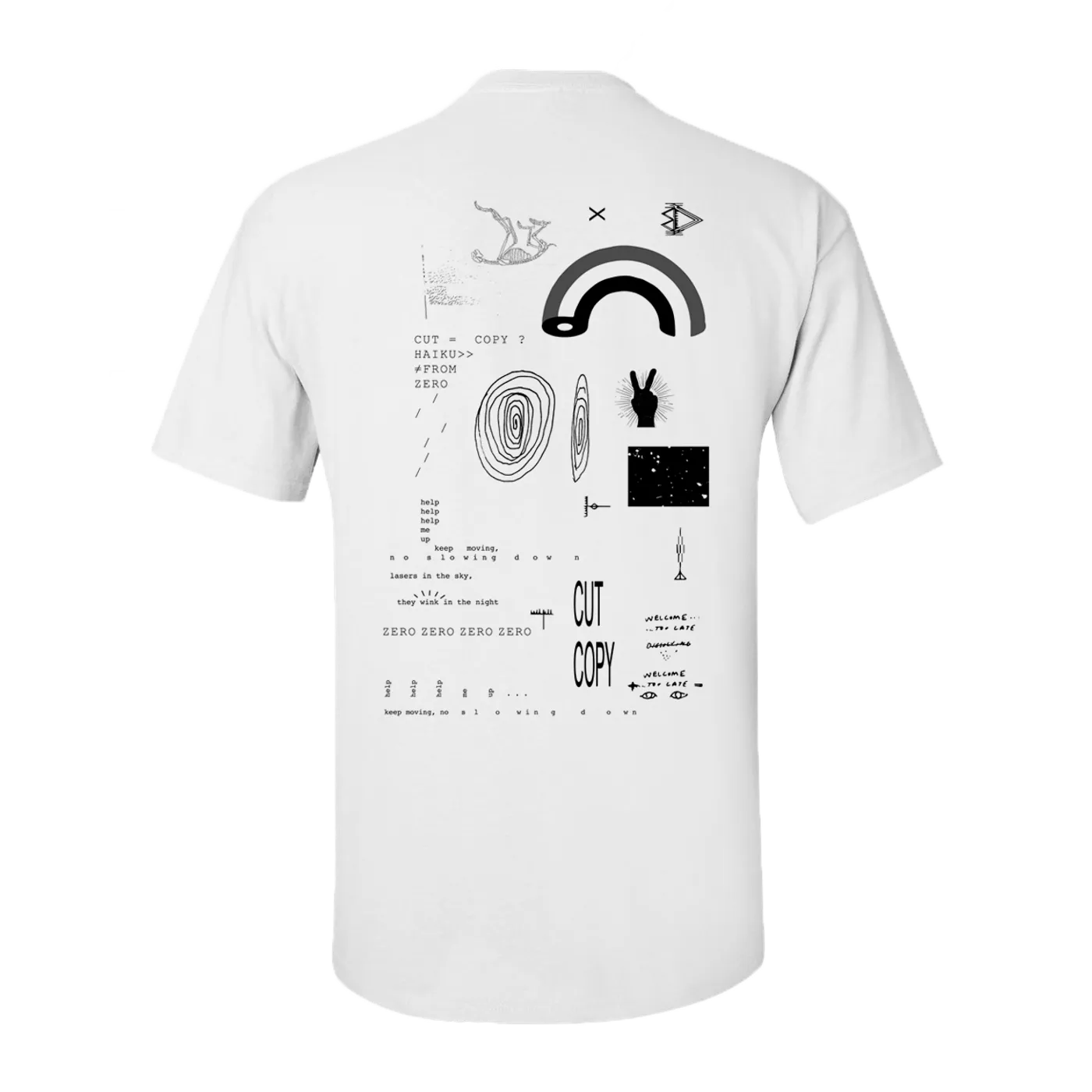 Cut Copy Haiku From Zero Album + White T-Shirt