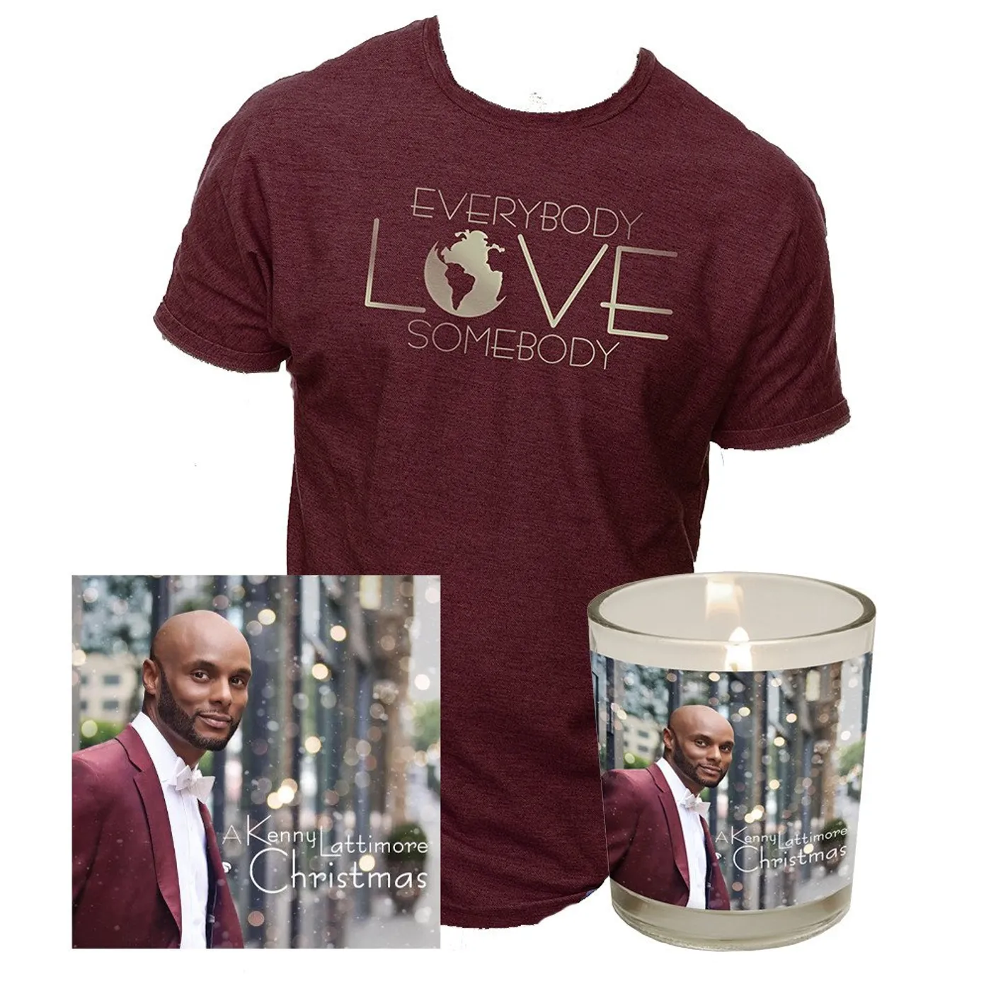 Kenny Lattimore CD, Candle, and Tee Fanpack