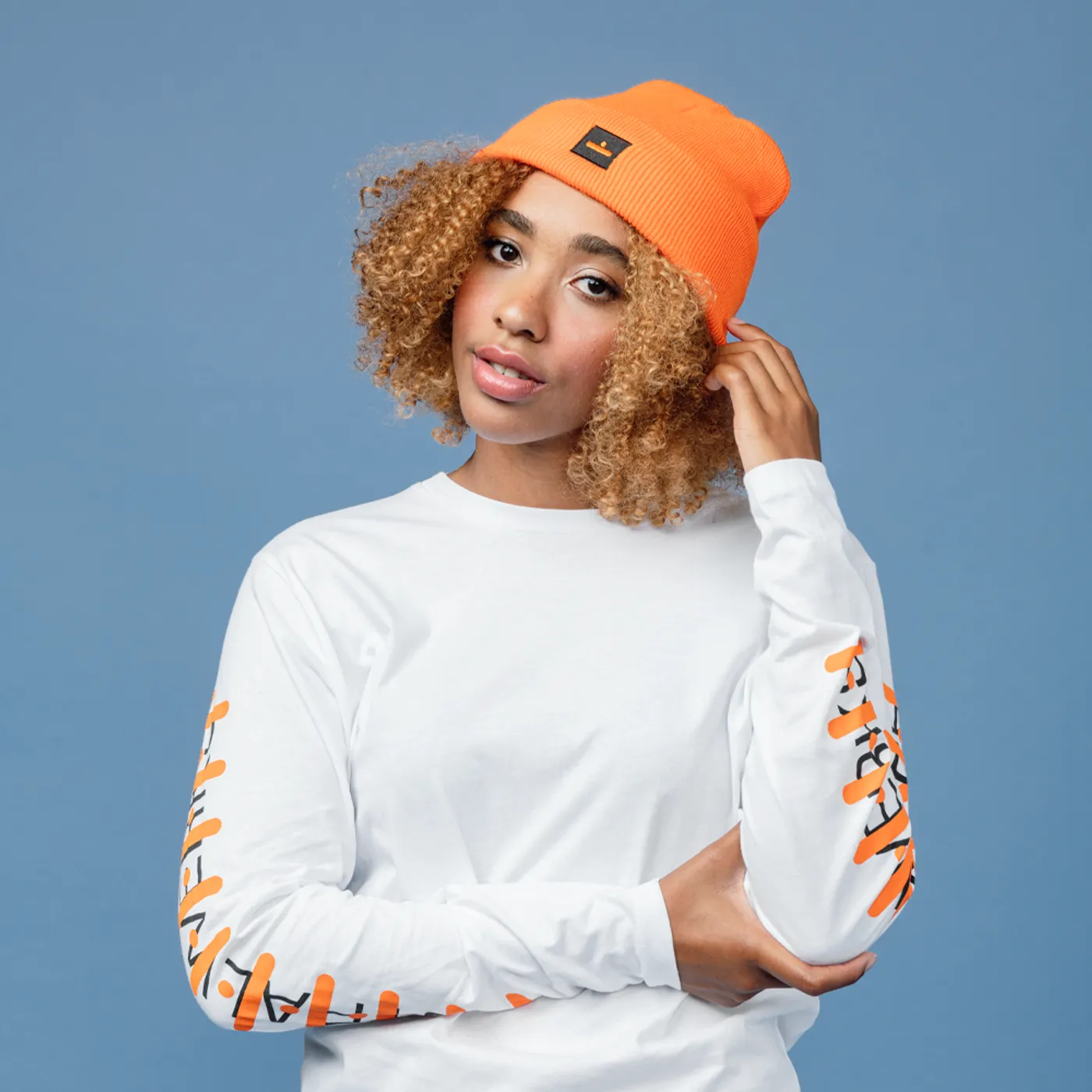 Astralwerks Label Store ASW LOGO BEANIE (Orange)