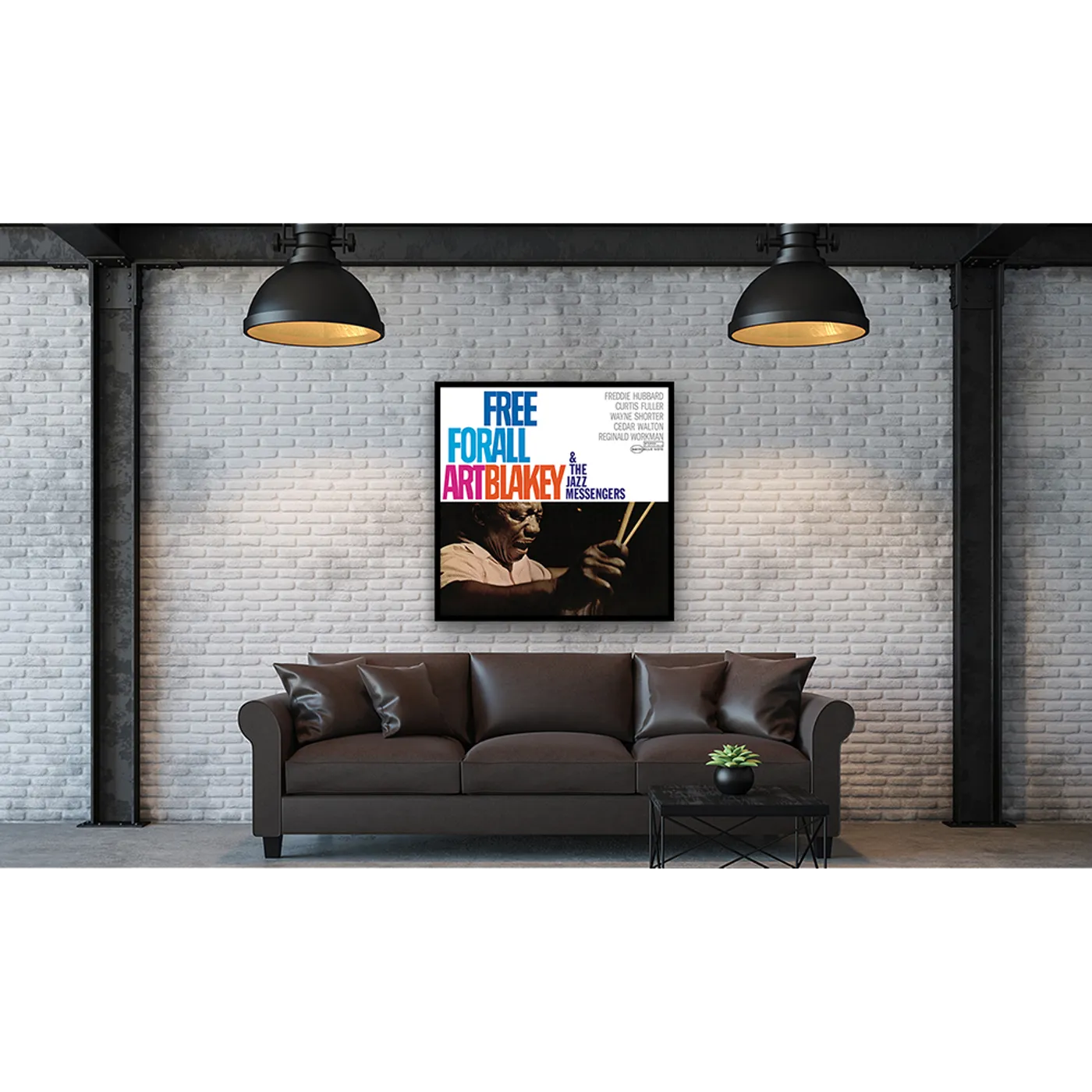 Art Blakey & The Jazz Messengers - Free For All Framed Canvas Wall Art