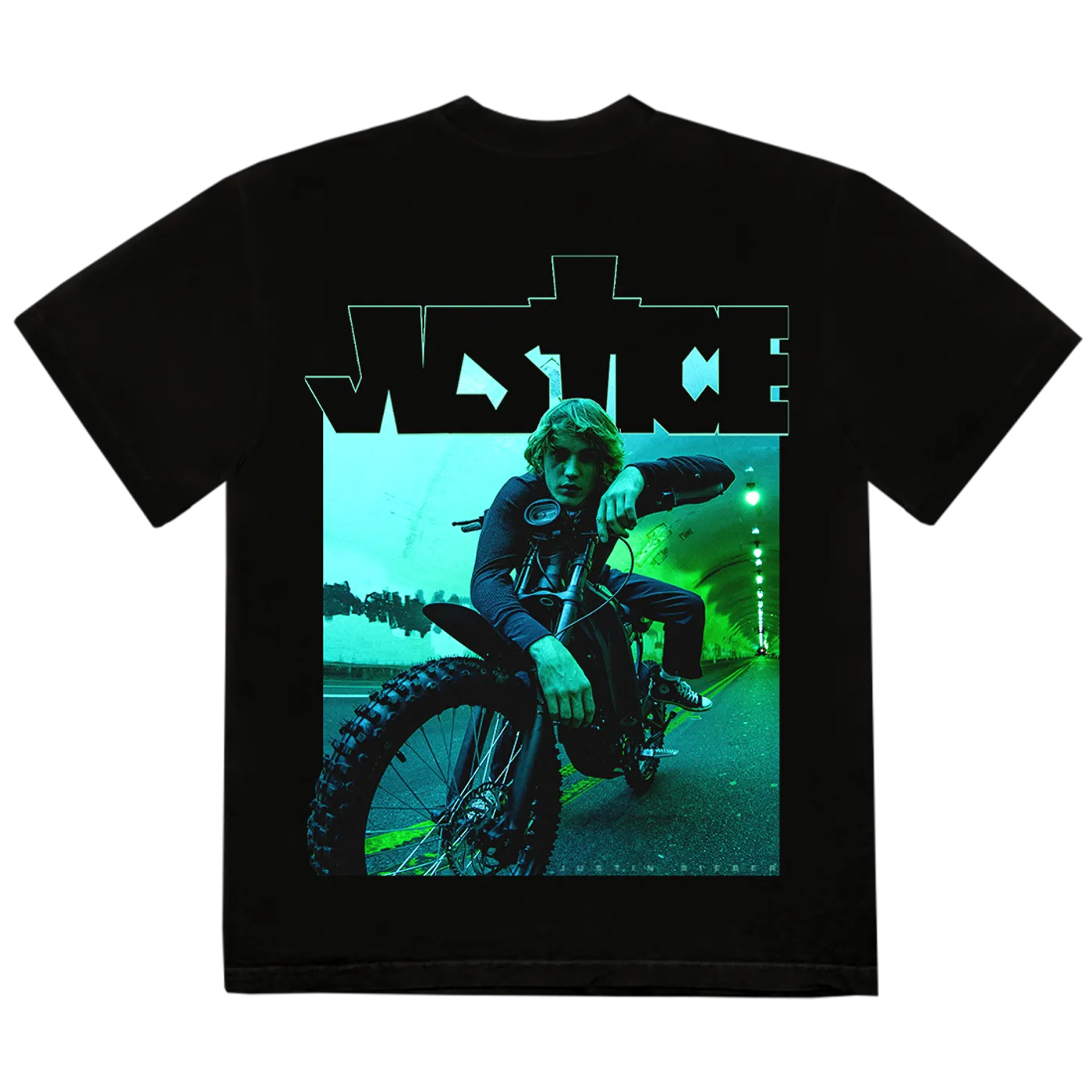 Justin Bieber DIRT BIKE PHOTO T-SHIRT