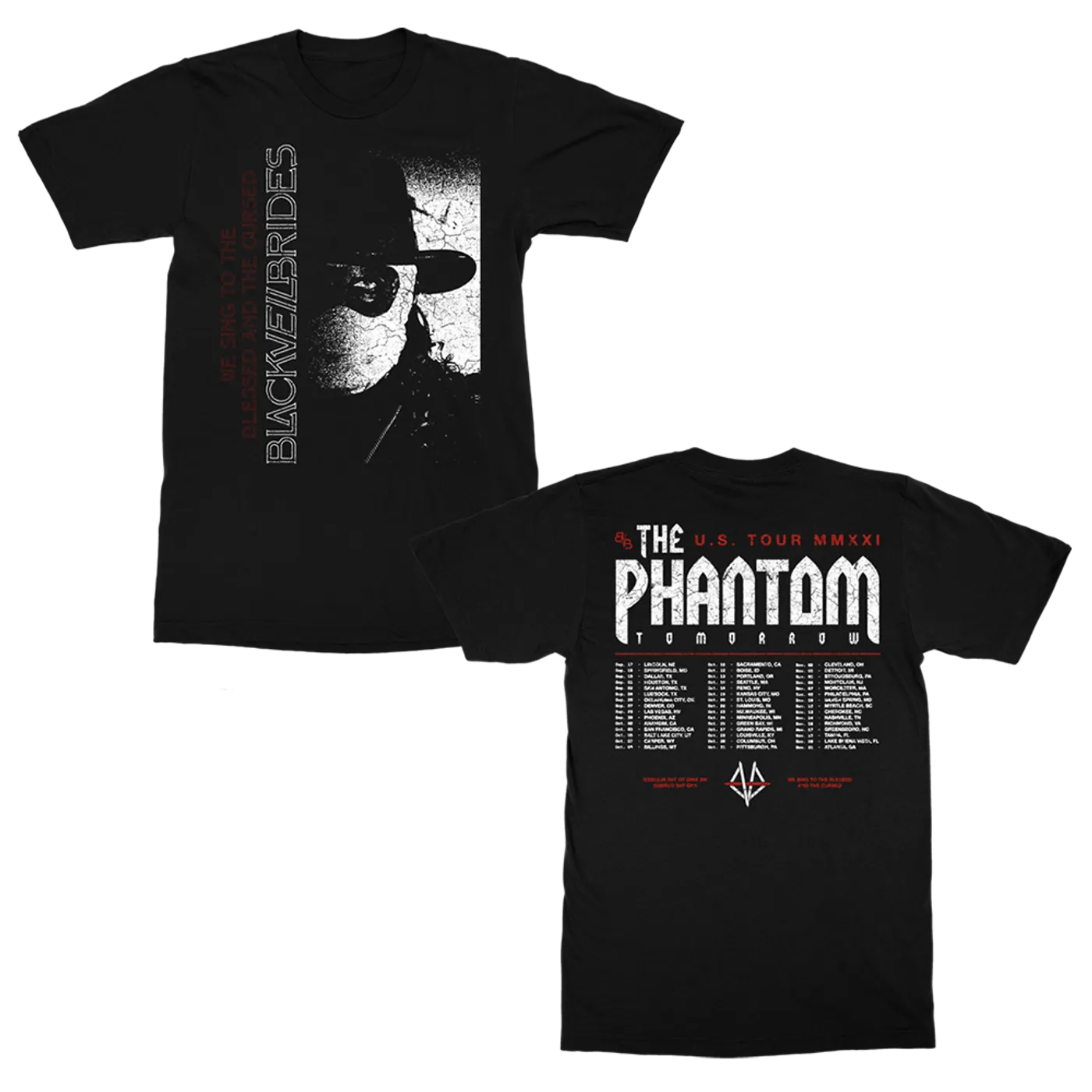 Black Veil Brides The Phantom Tomorrow Tour T-Shirt