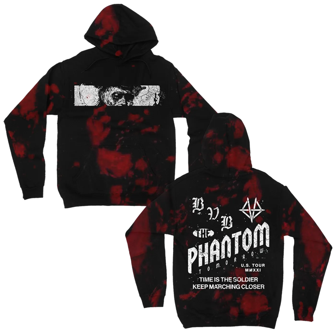Black Veil Brides The Phantom Tomorrow Tie-Dye Hoodie