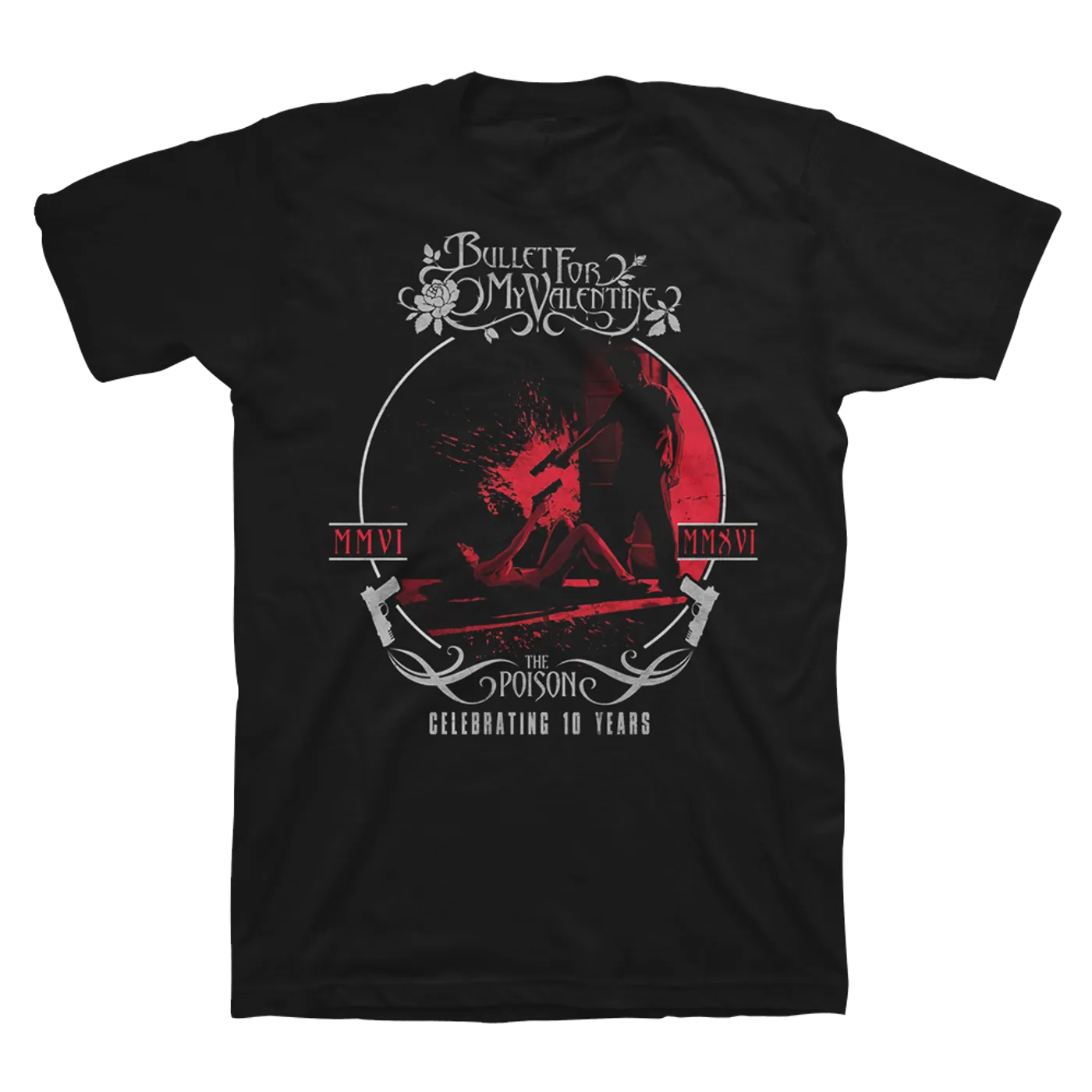 Bullet For My Valentine 10 Year Celebration Circle T-Shirt