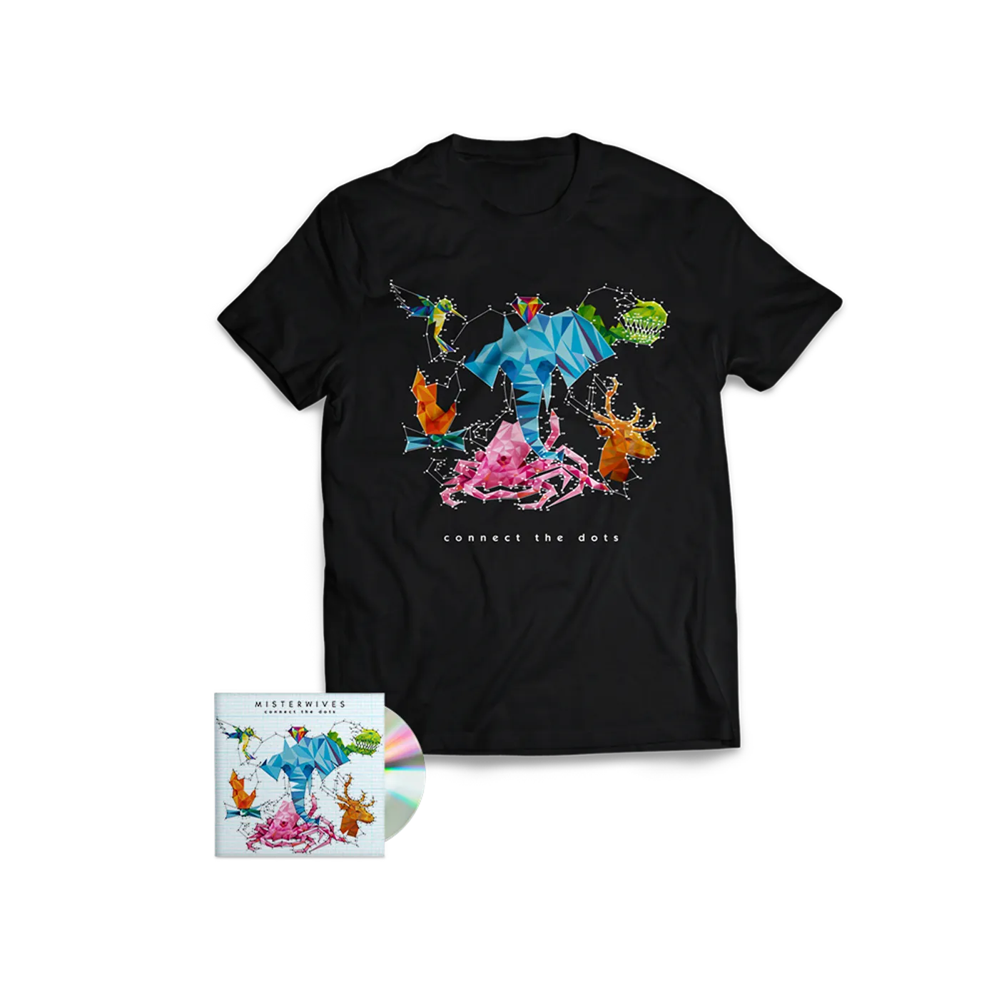 MisterWives Connect The Dots CD + T-Shirt Bundle
